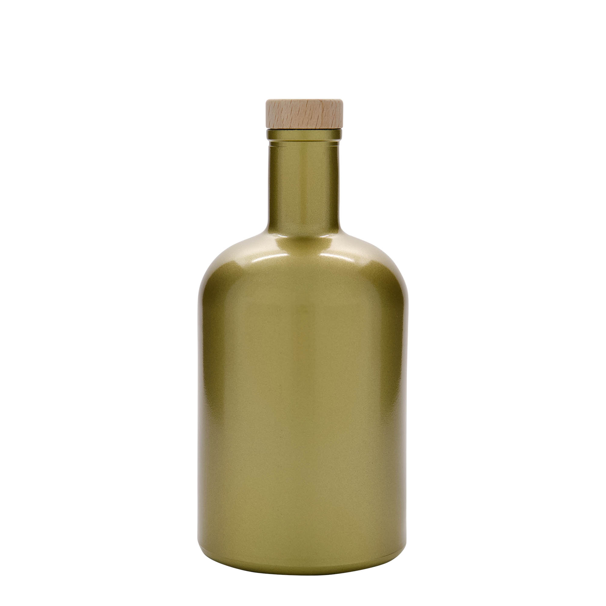 700 ml glass bottle 'Gerardino', gold, opening: cork