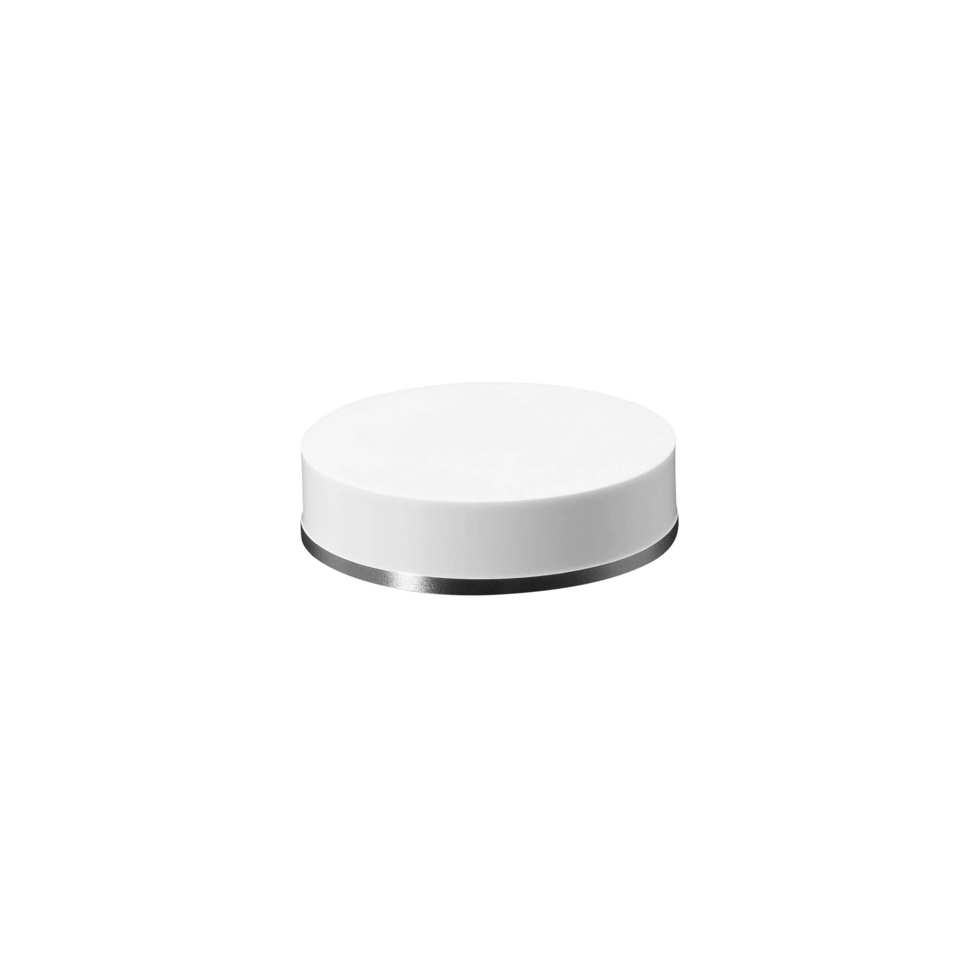 Screw cap for 30 ml, SAN plastic, white Screw cap for 30 ml, SAN plastic, white