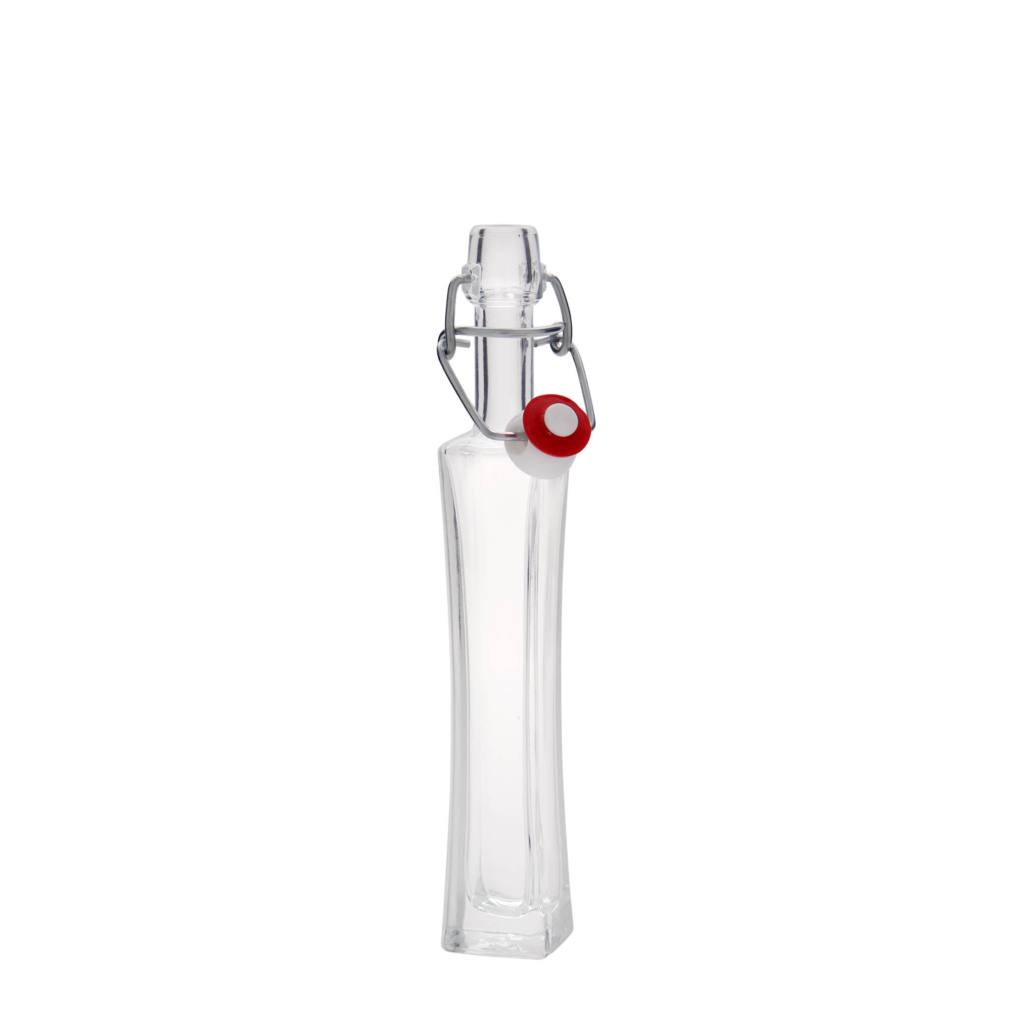 40 ml glass bottle 'Koko', square, opening: swing top closure