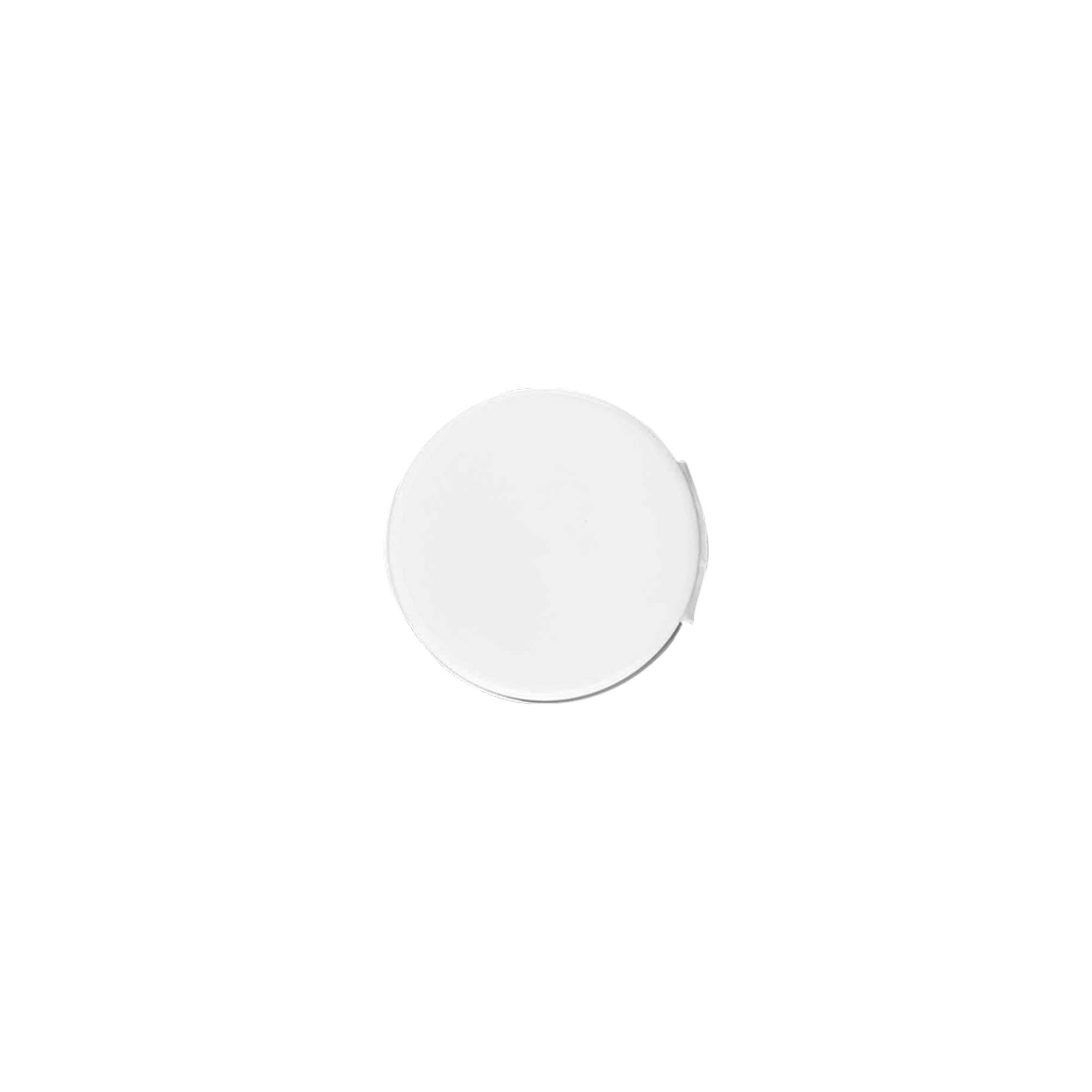 Hinged screw cap, PP plastic, white, for opening: 20/410