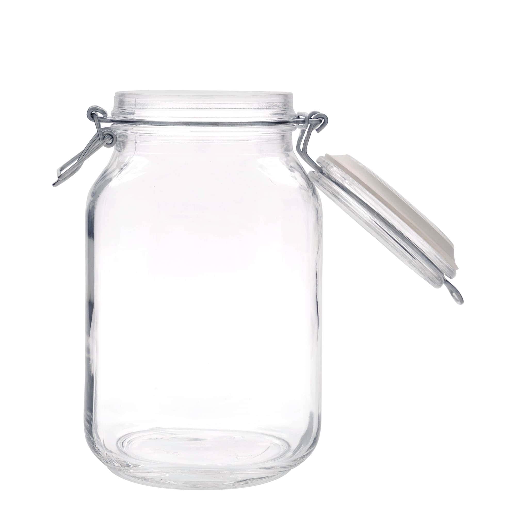2,000 ml wire bail jar ‘Fido’, square, opening: wire bail closure