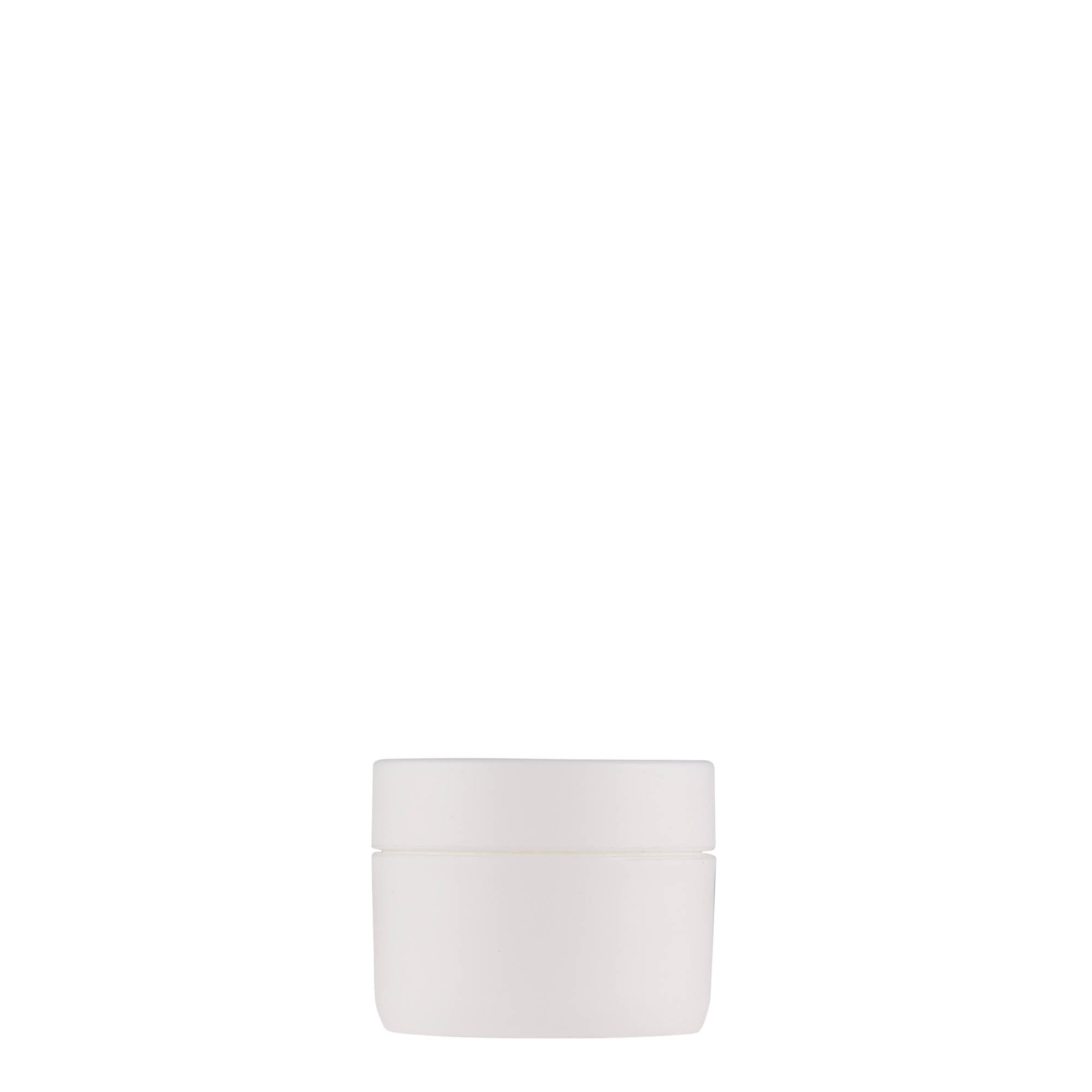 10 ml plastic jar 'Antonella', PP, white, opening: screw cap