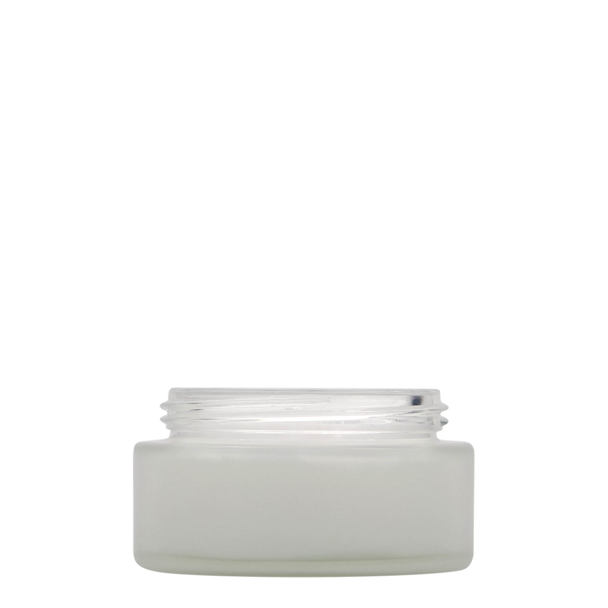 100 ml jar 'Platinum Edition', glass, frosted, opening: screw cap