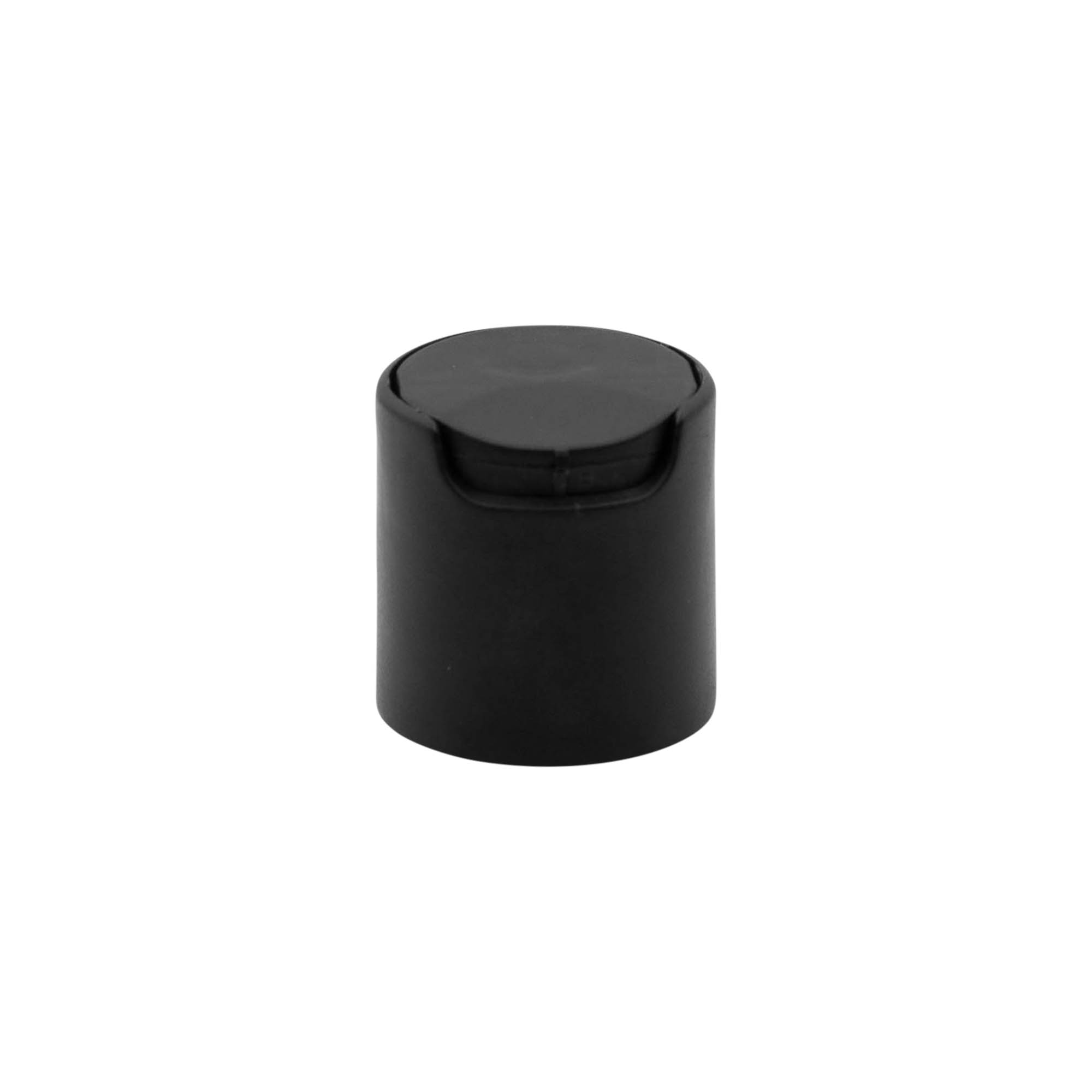 Screw cap Disc Top, PP plastic, black, for opening: 24/410