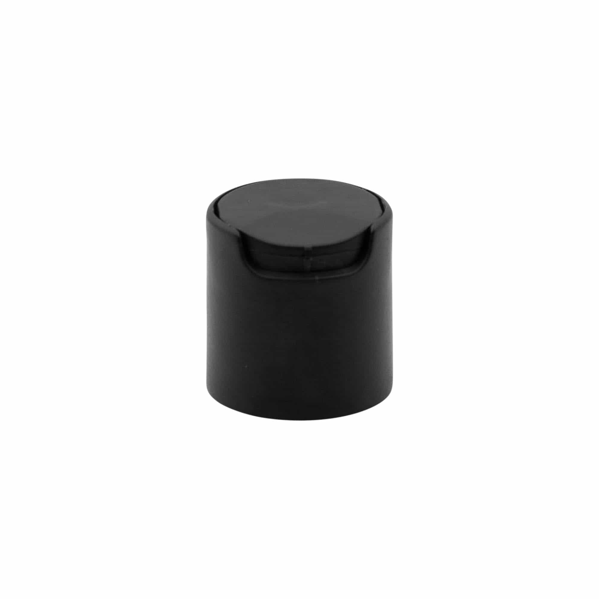 Screw cap Disc Top, PP plastic, black, for opening: 24/410