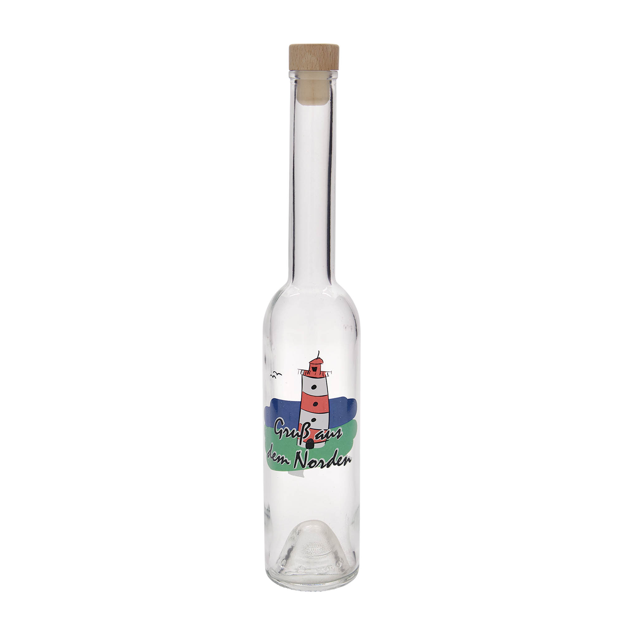 350 ml glass bottle 'Opera', design: North, opening: cork