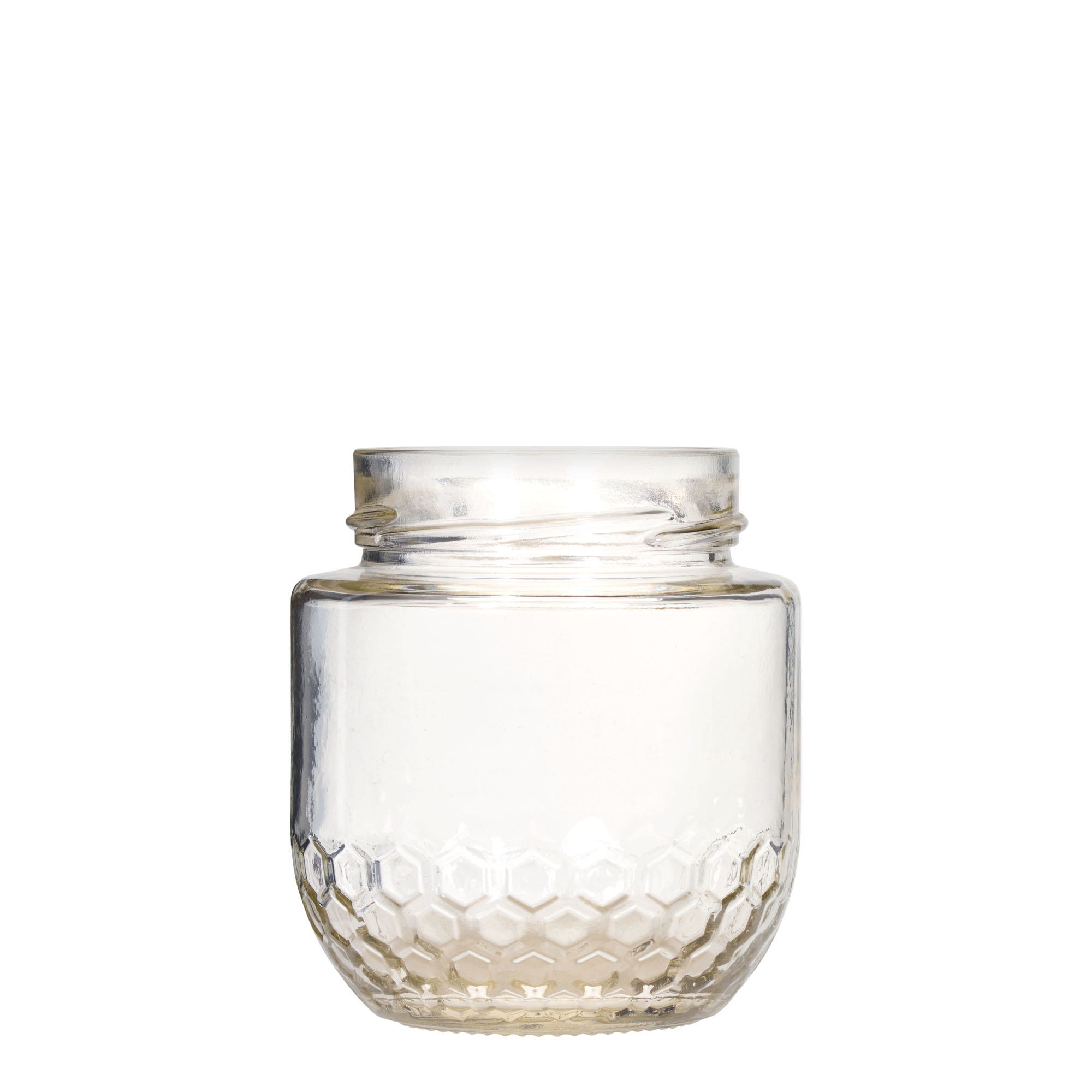 390 ml honey jar 'Maya', closure: deep twist off (DTO 70) 390 ml honey jar 'Maya', closure: deep twist off (DTO 70)