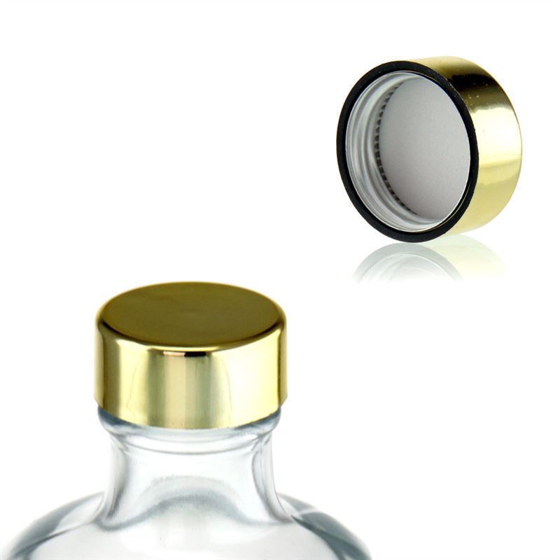 Screw cap, ABS plastic, gold, for opening: GPI 28/400 Screw cap, ABS plastic, gold, for opening: GPI 28/400