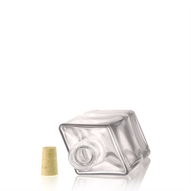 500 ml glass bottle 'Riva', diamond-shaped, opening: cork