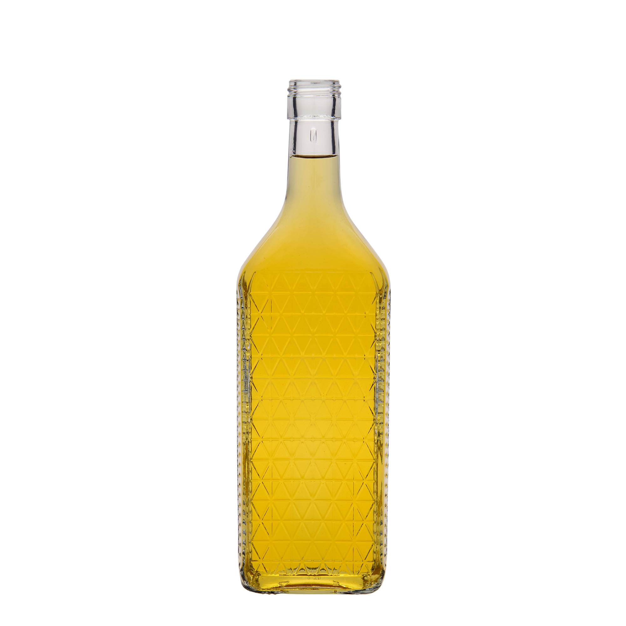 700 ml glass bottle 'Caruso', rectangular, opening: PP 31.5