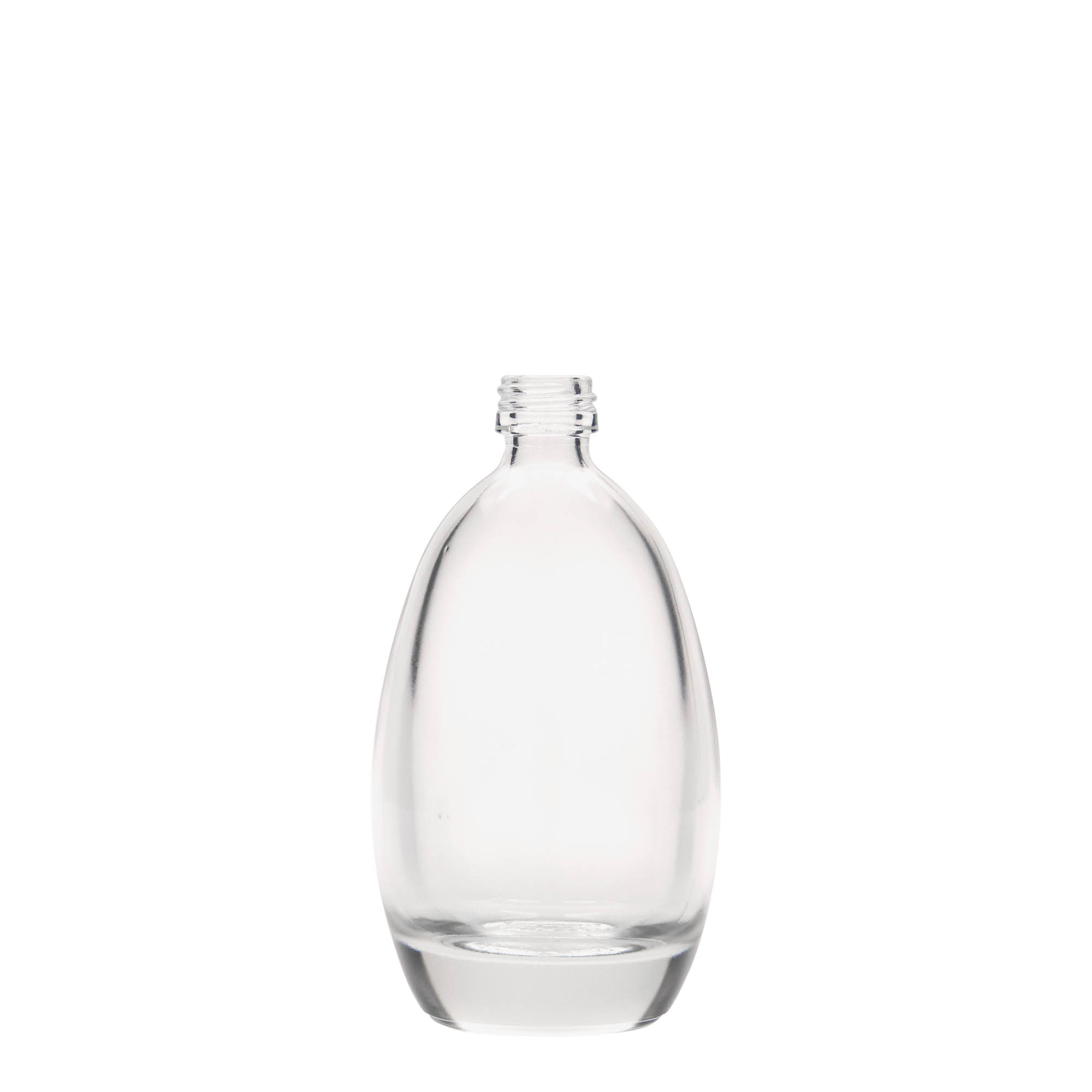 100 ml glass bottle 'Egg', opening: PP 18 100 ml glass bottle 'Egg', opening: PP 18