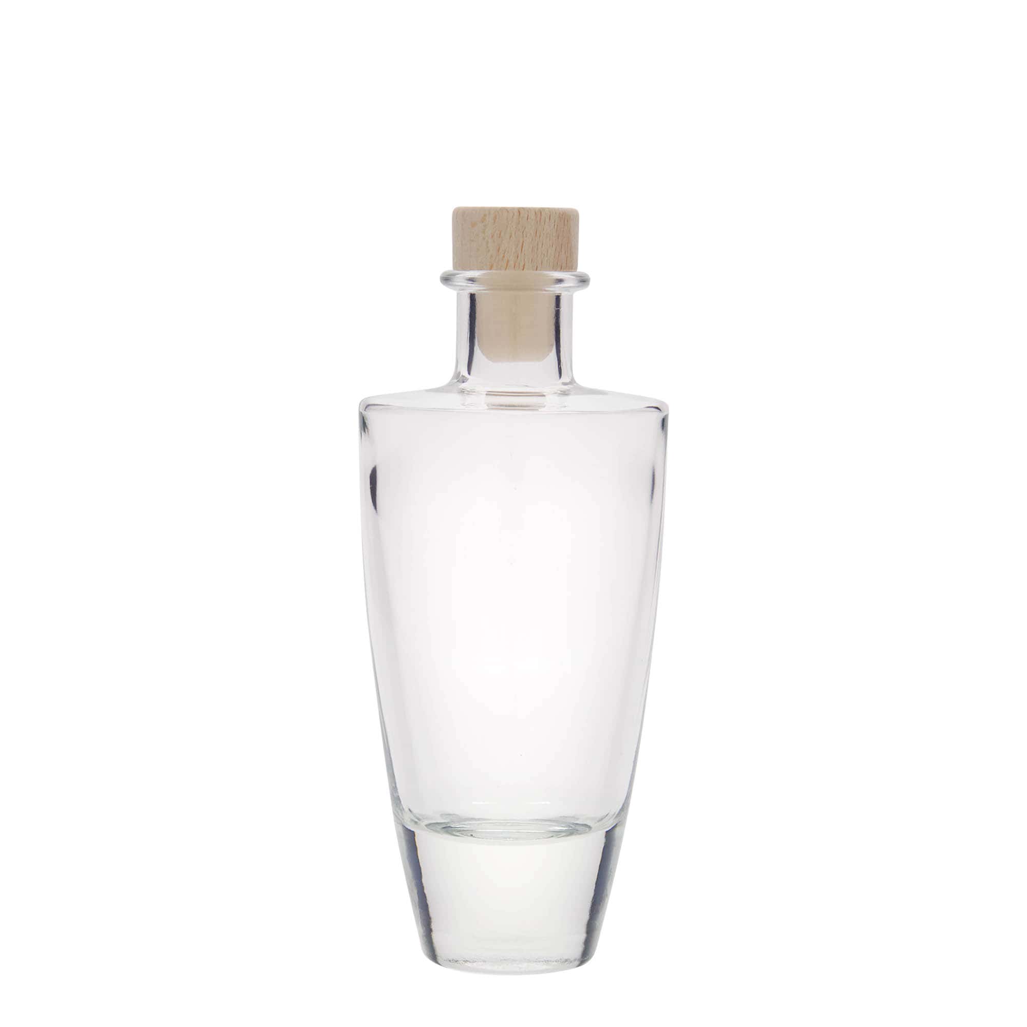 200 ml glass bottle ‘Vanessa’, oval, opening: cork