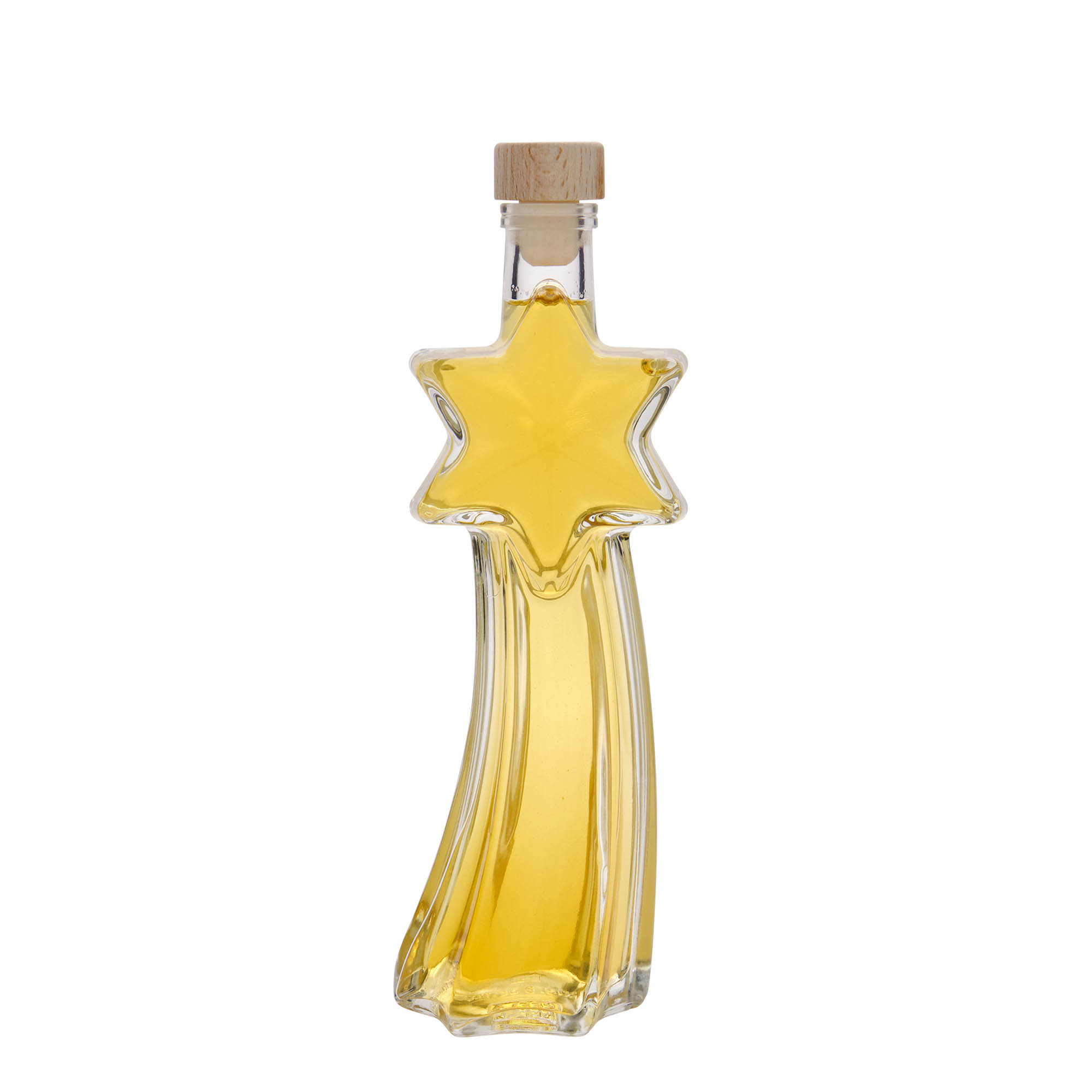 200 ml glass bottle 'Shooting Star', opening: cork 200 ml glass bottle 'Shooting Star', opening: cork