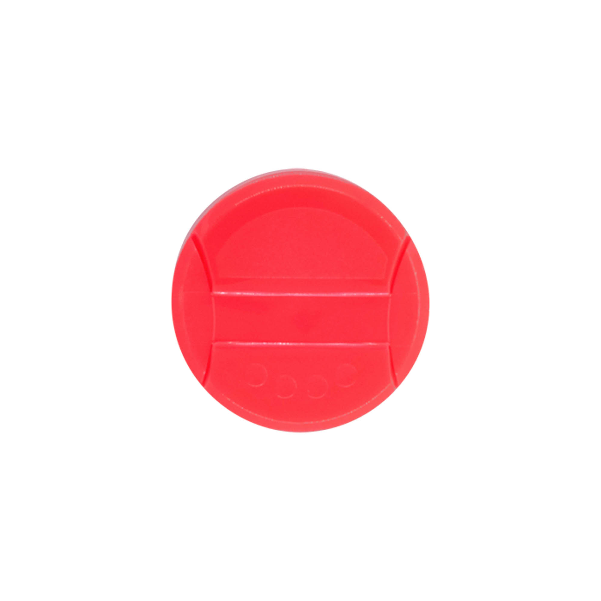 Shaker cap for spice jar, PP plastic, red, for opening: 38/400