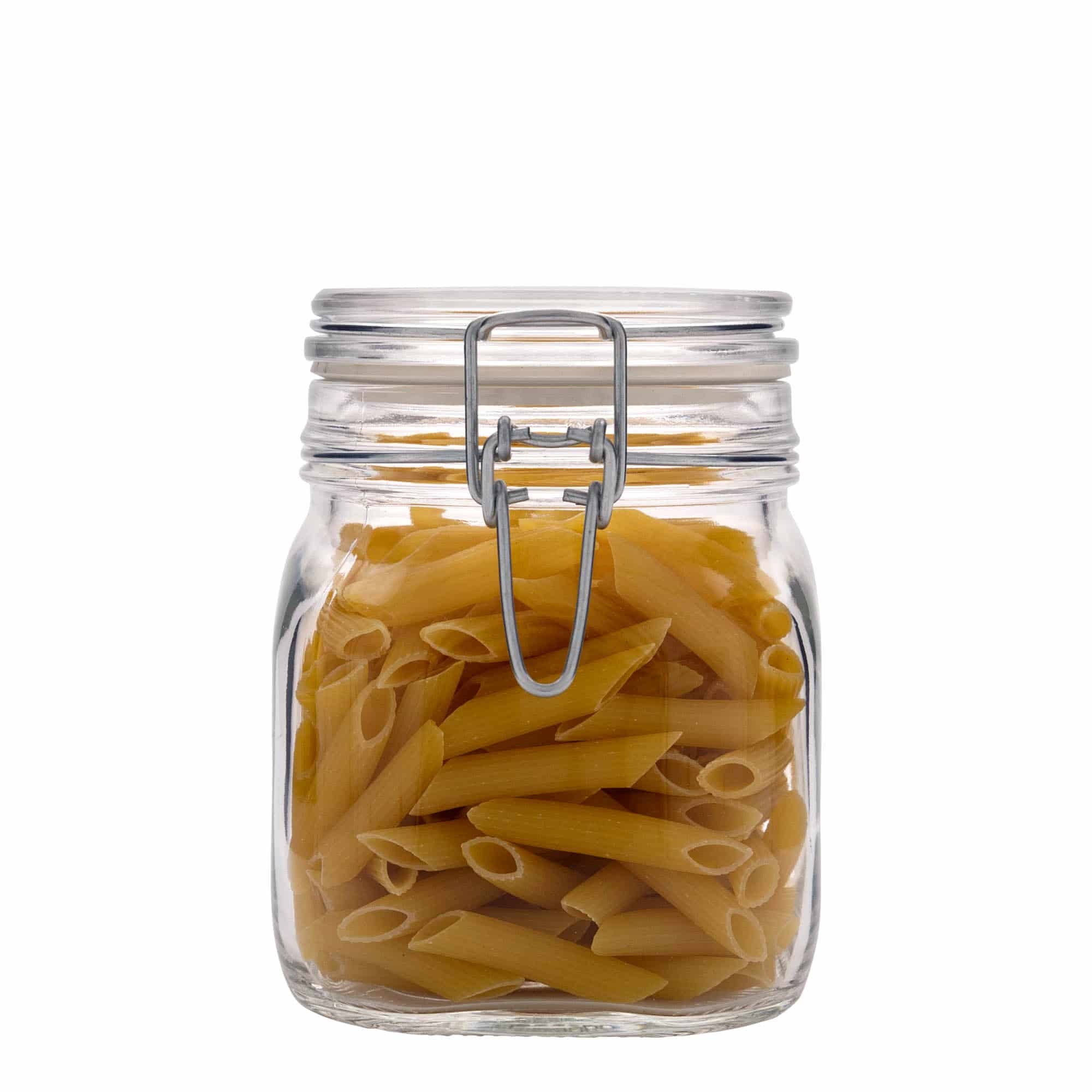 750 ml wire bail jar ‘Fido’, square, opening: wire bail closure