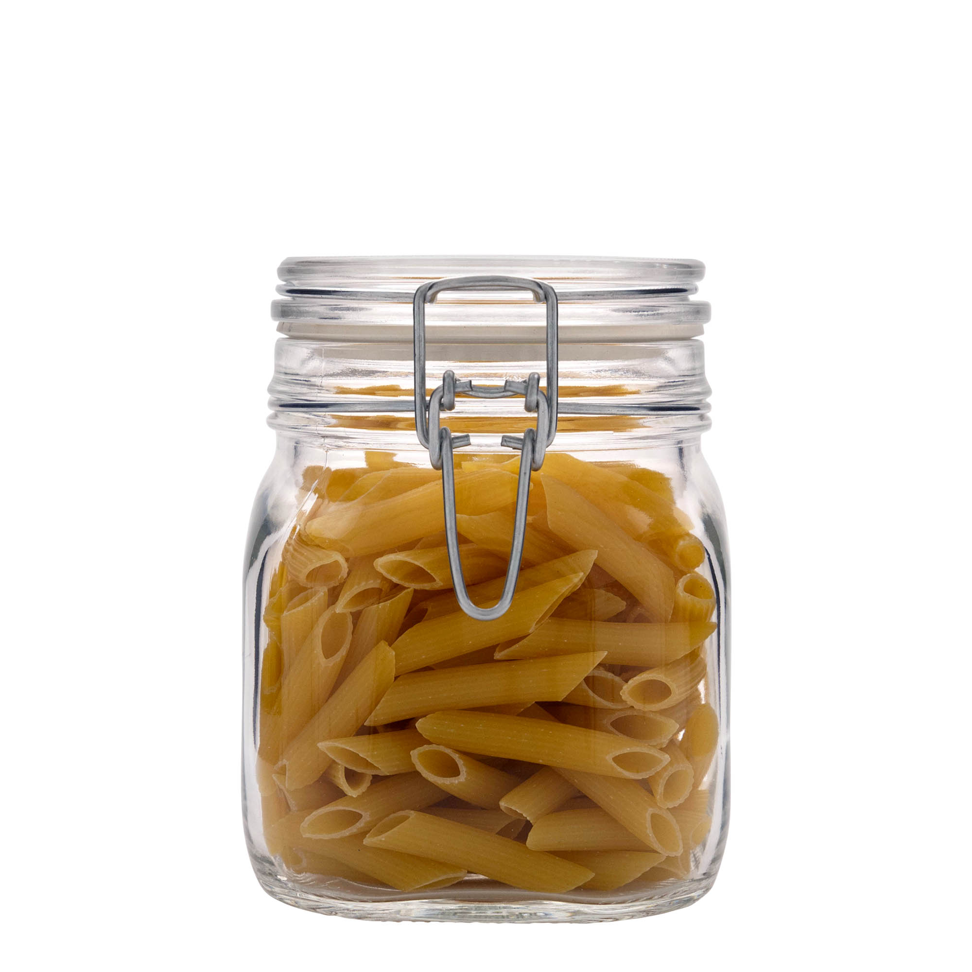 750 ml wire bail jar ‘Fido’, square, opening: wire bail closure