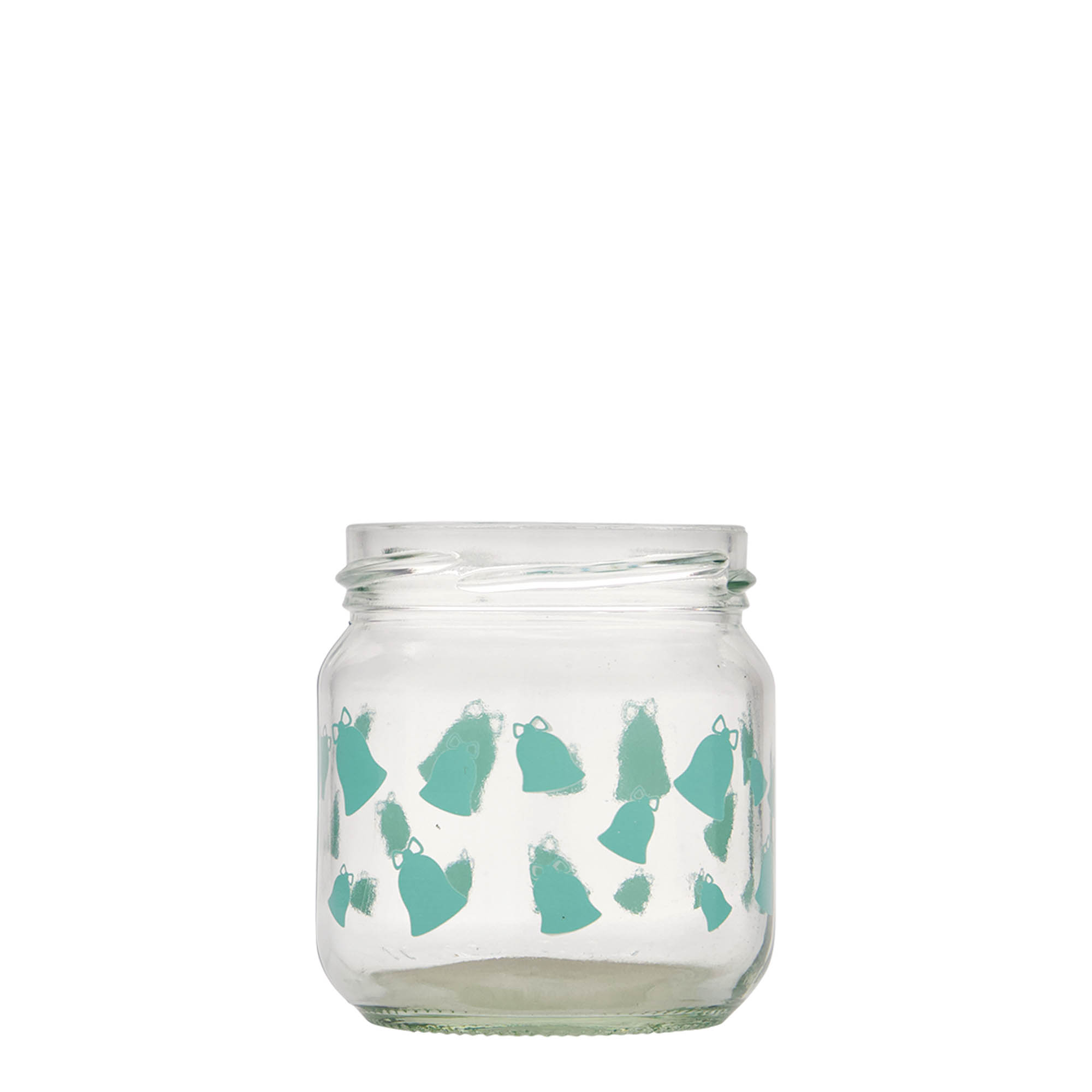 212 ml round glass, motif: jingle bells, opening: twist-off (TO 66) 212 ml round glass, motif: jingle bells, opening: twist-off (TO 66)