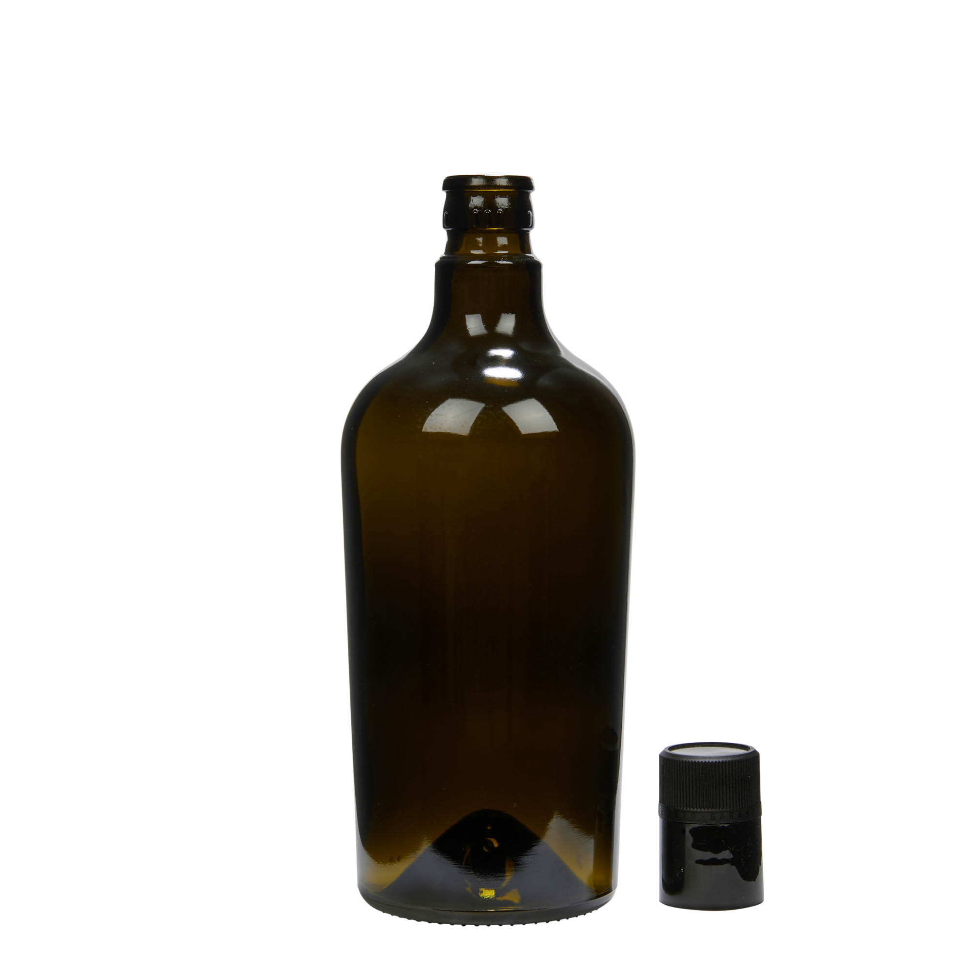 750 ml vinegar/oil bottle 'Oleum', glass, antique green, mouth: DOP 750 ml vinegar/oil bottle 'Oleum', glass, antique green, mouth: DOP