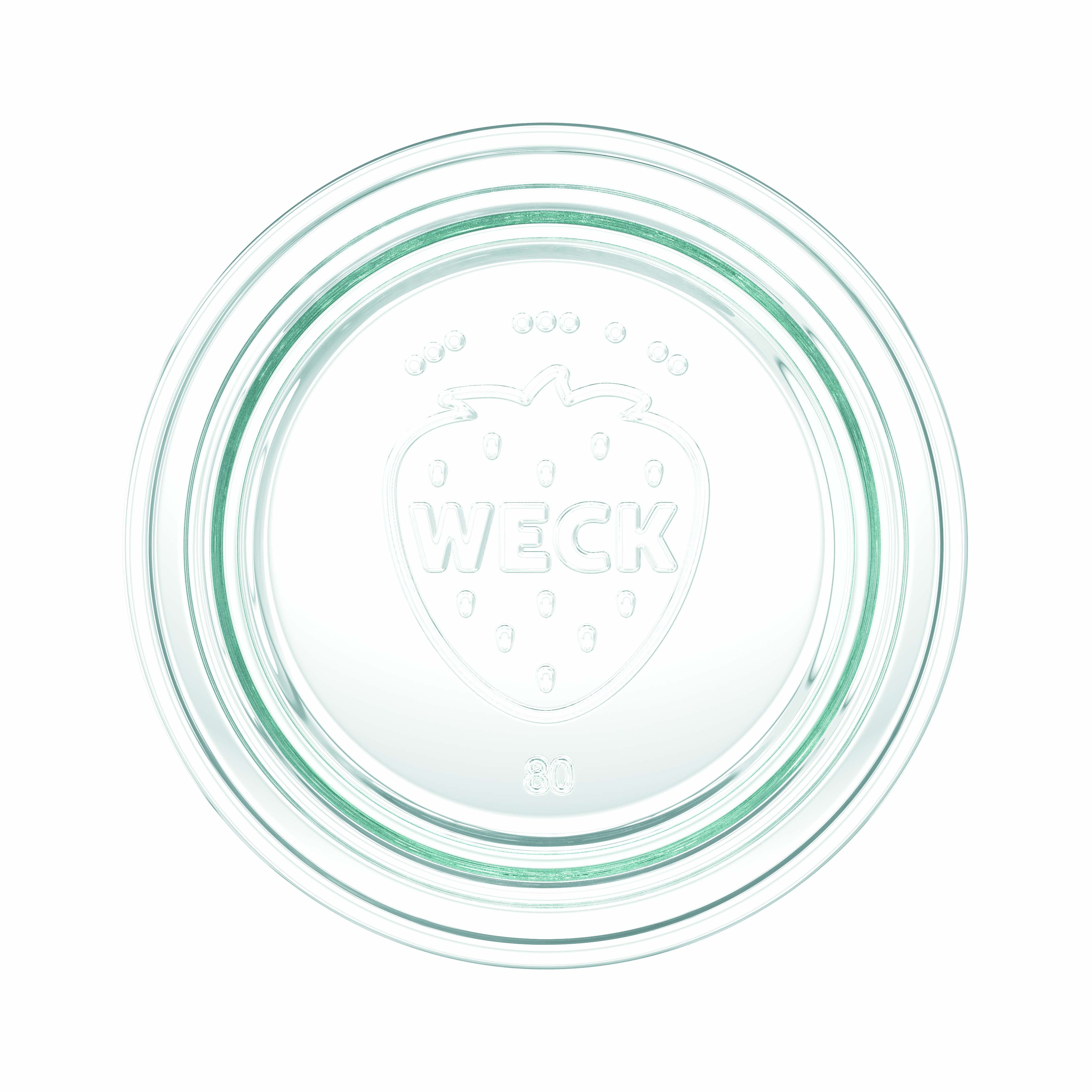 12x 200 ml WECK inverted jar with glass lid RR 80