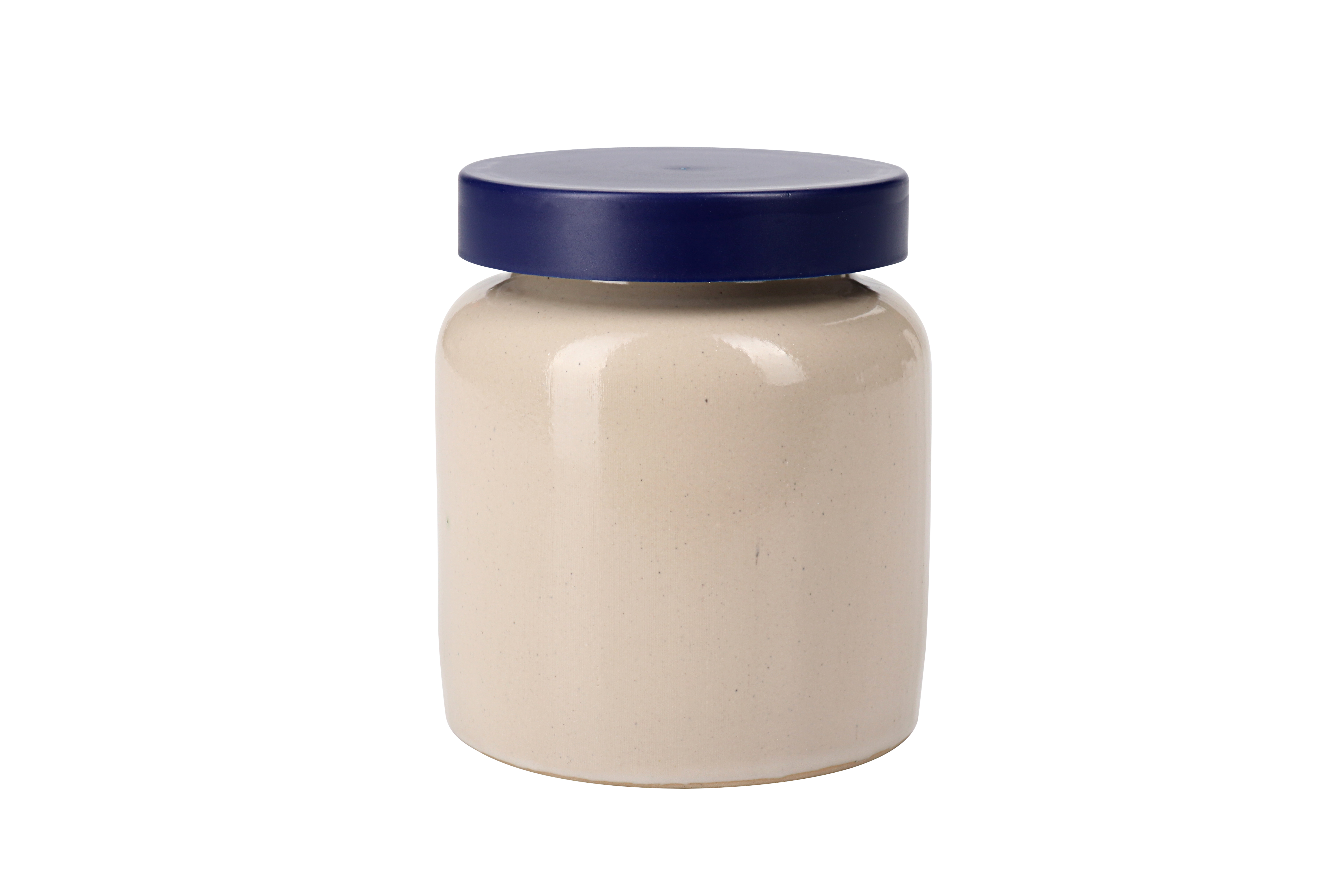 270 ml stoneware pot, ceramic, beige, opening: slip lid