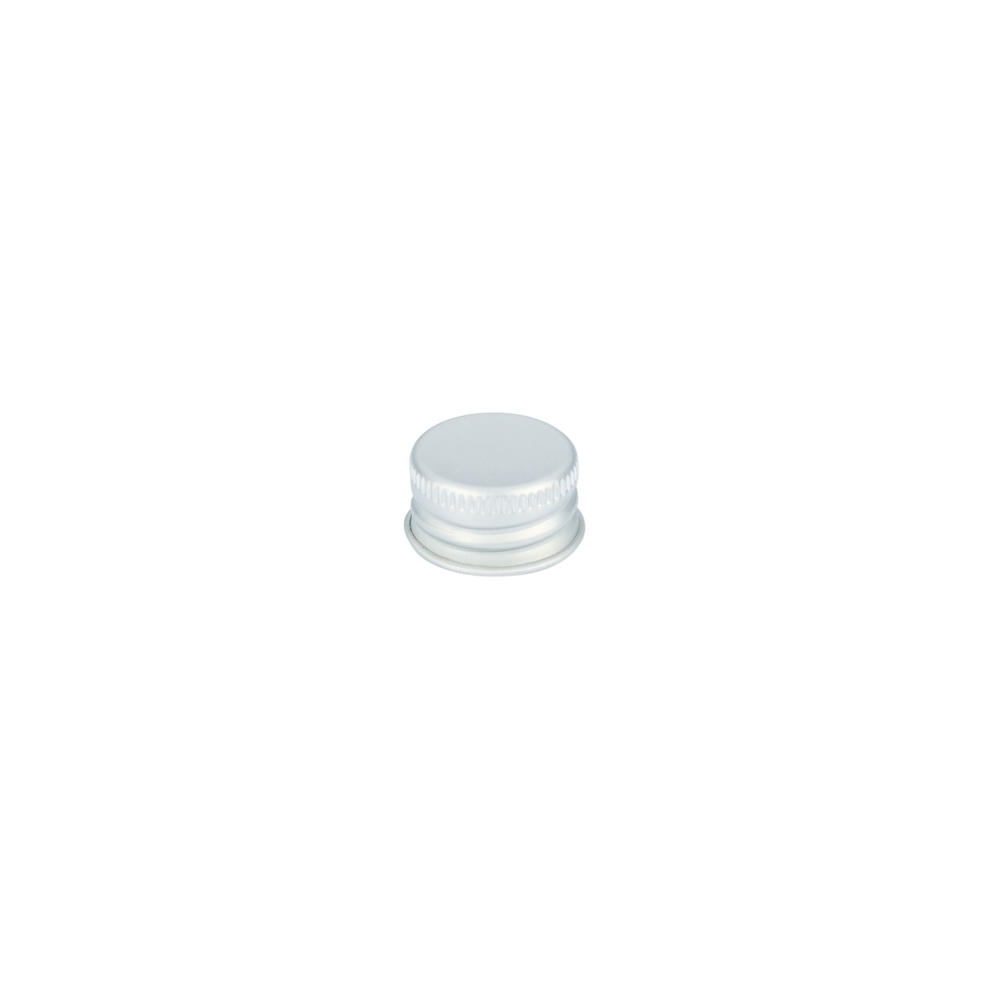 Screw cap, metal, silver, for opening: 20/410