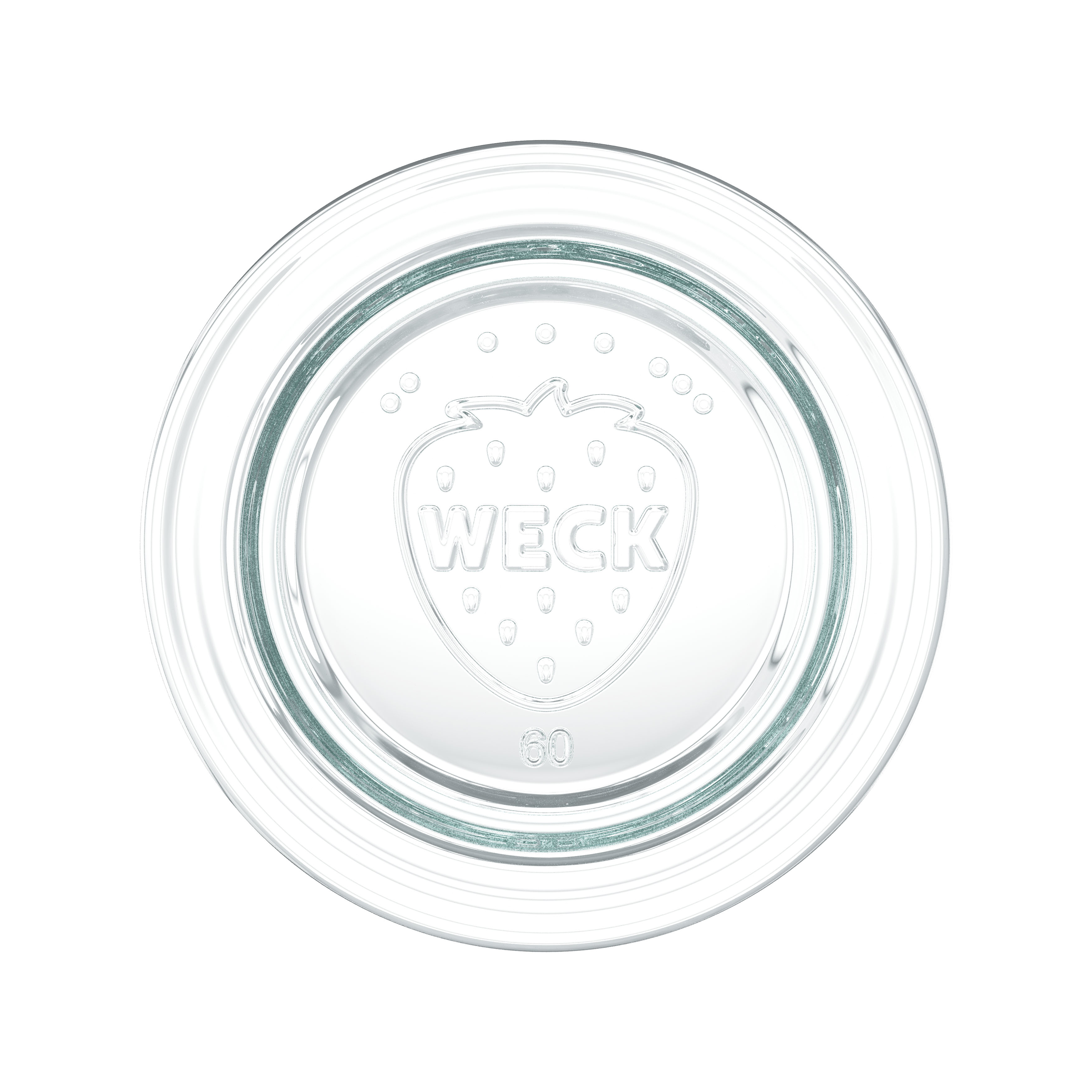 6x 220 ml WECK decorative jar with glass lid RR 60