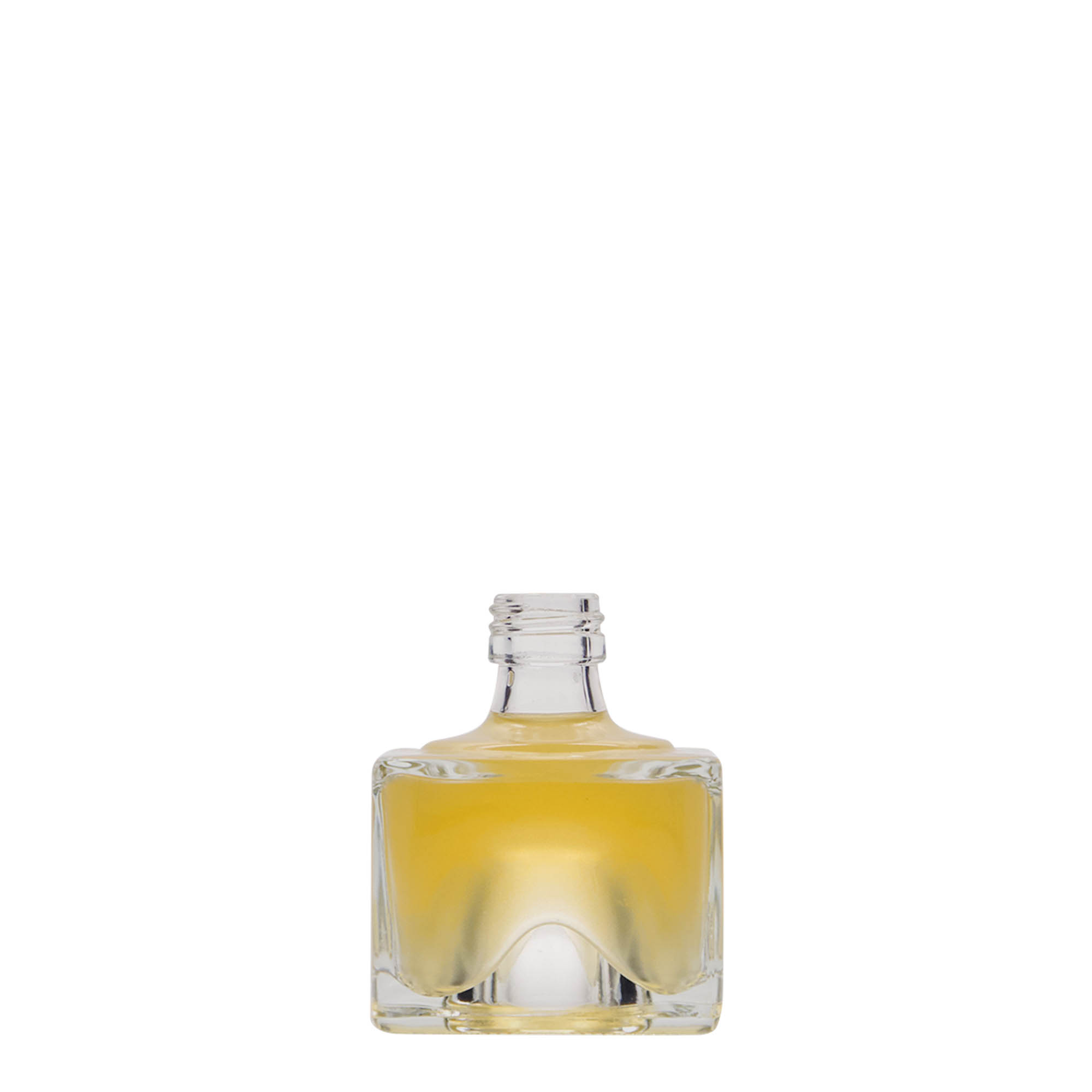 40 ml glass bottle 'Cocolores', square, opening: PP 18