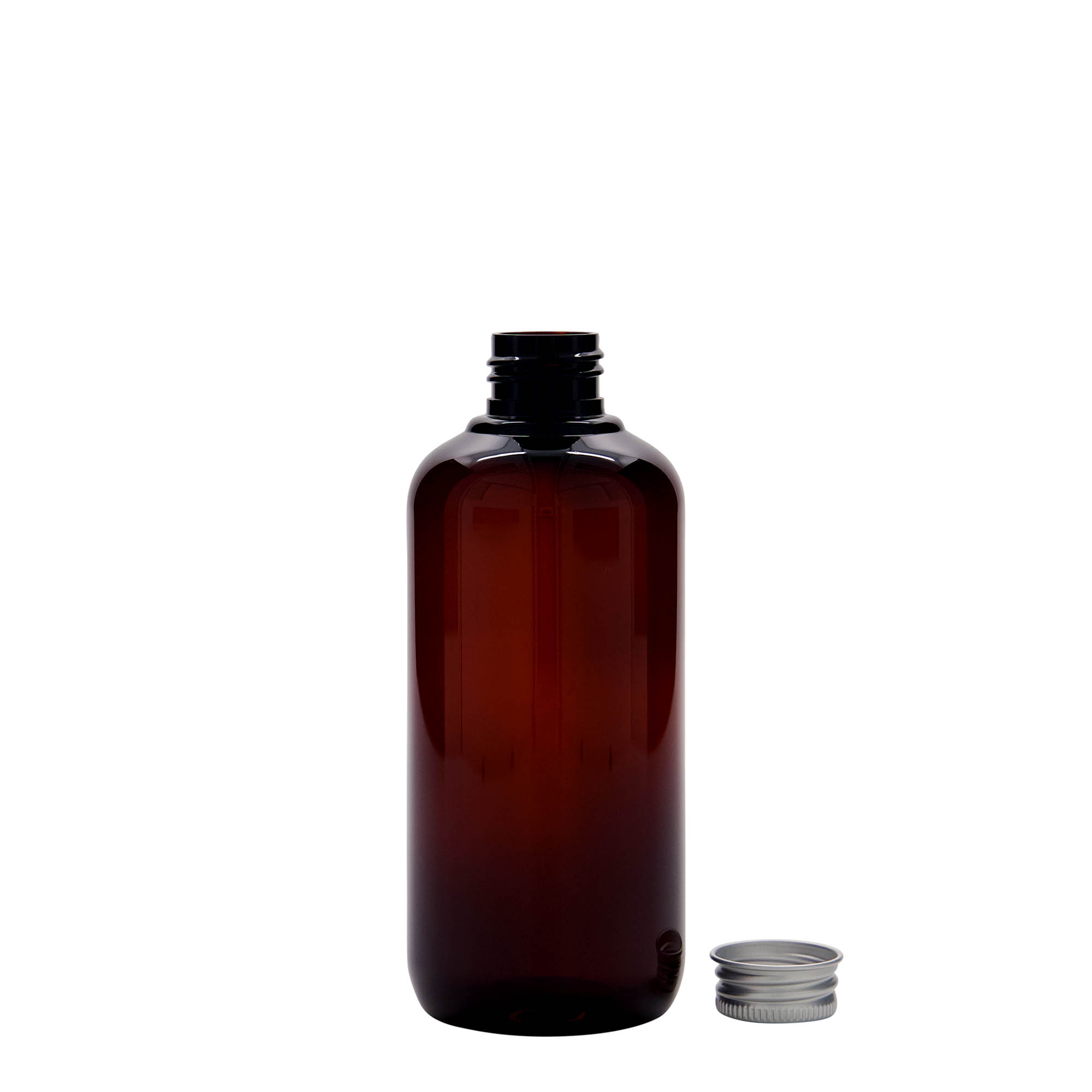 250 ml recycled plastic bottle 'Victor's Best', PCR, brown, closure: 24/410