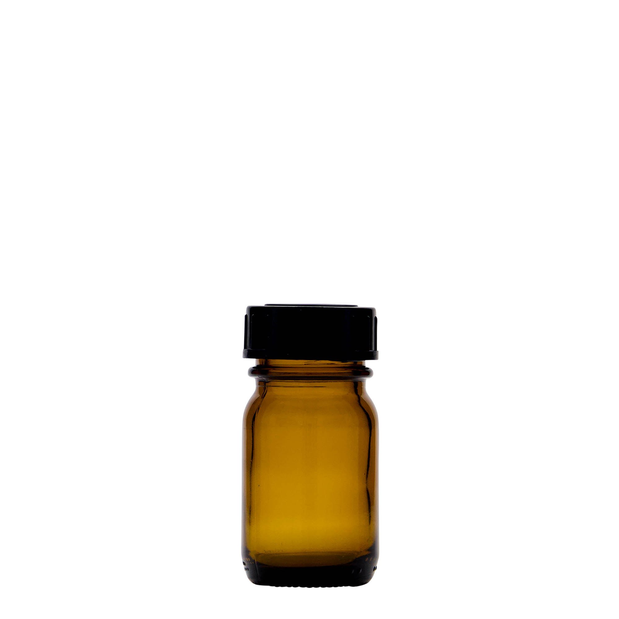 30 ml wide-neck glass, brown, opening: DIN 32