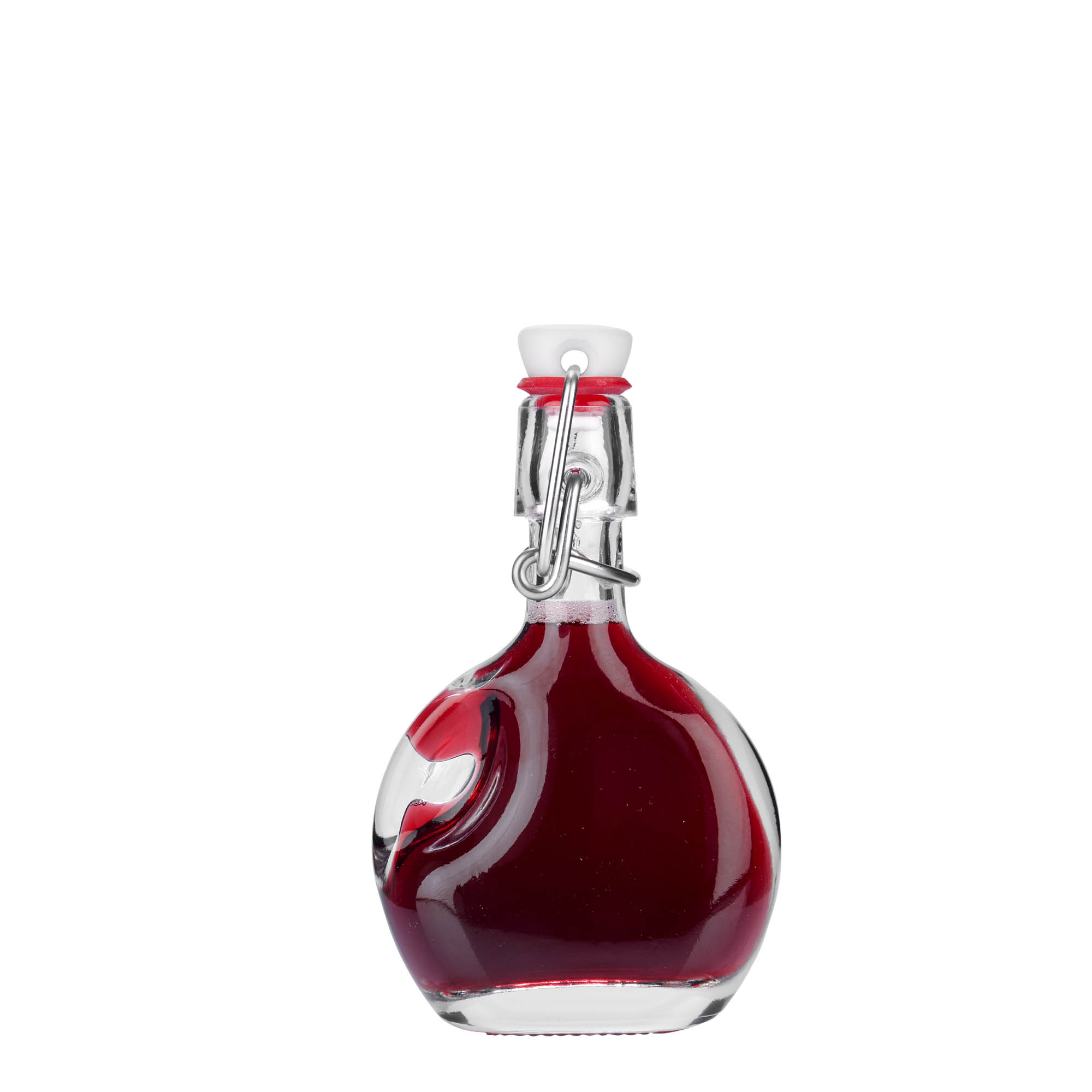 40 ml glass bottle 'Lukas', oval, opening: swing top closure