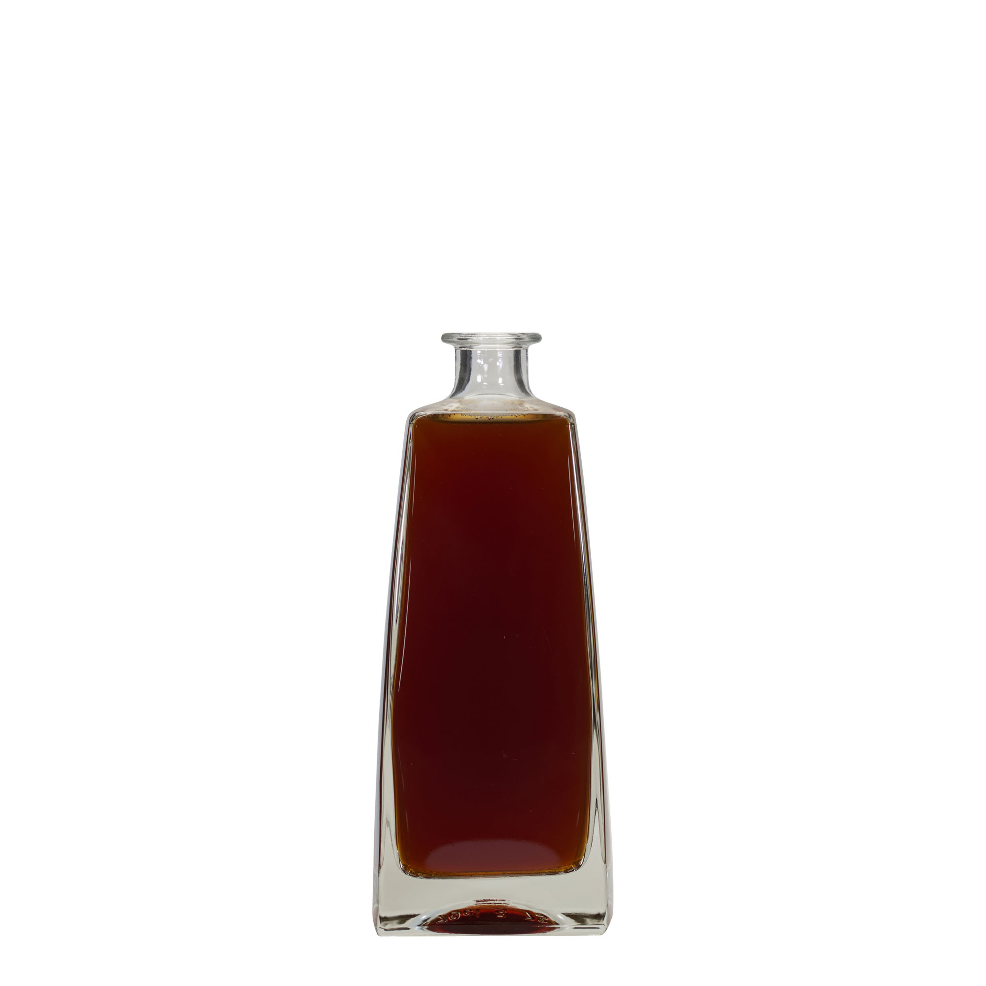 700 ml glass bottle 'Timmy', rectangular, opening: cork