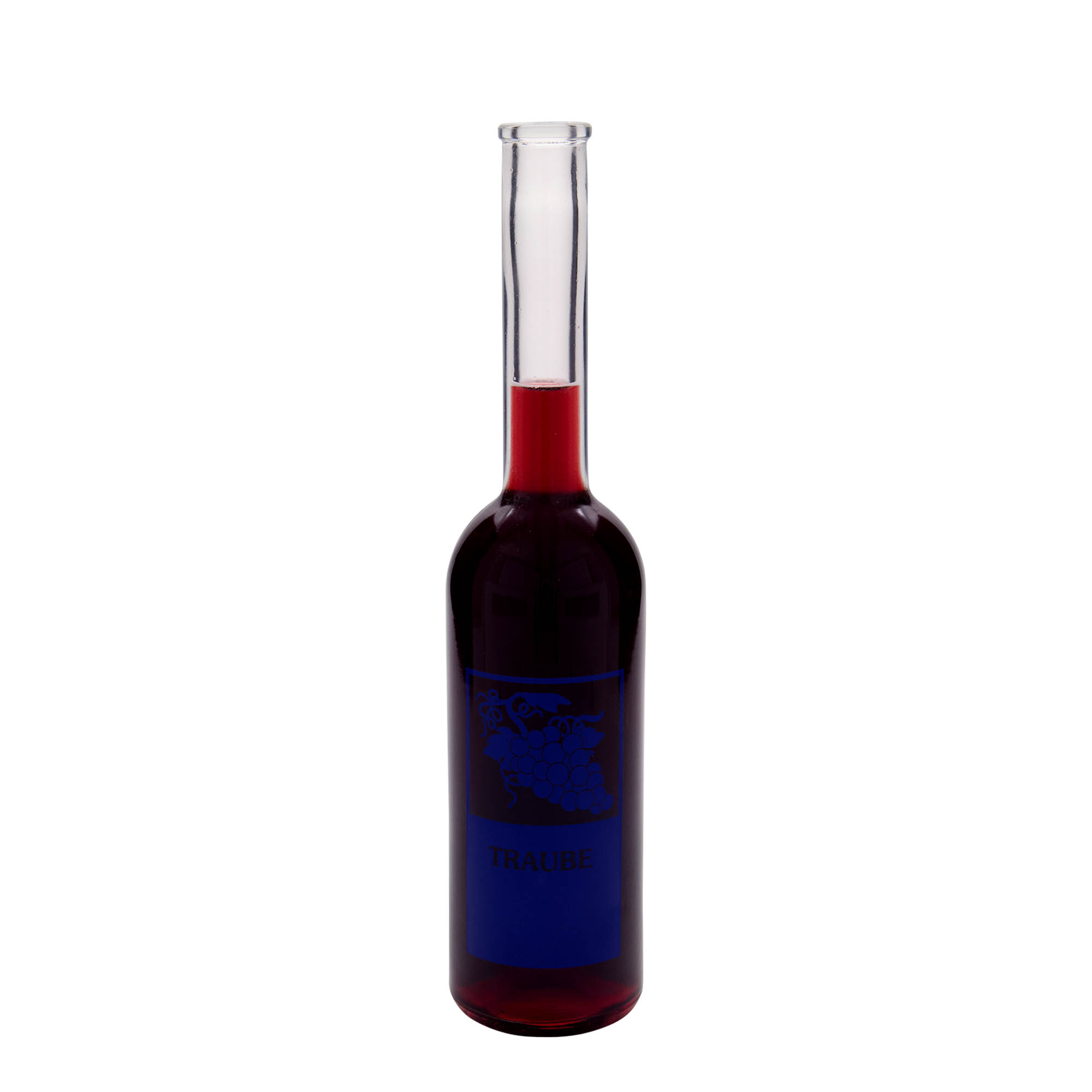 500 ml glass bottle ‘Opera’, motif: grape, opening: cork