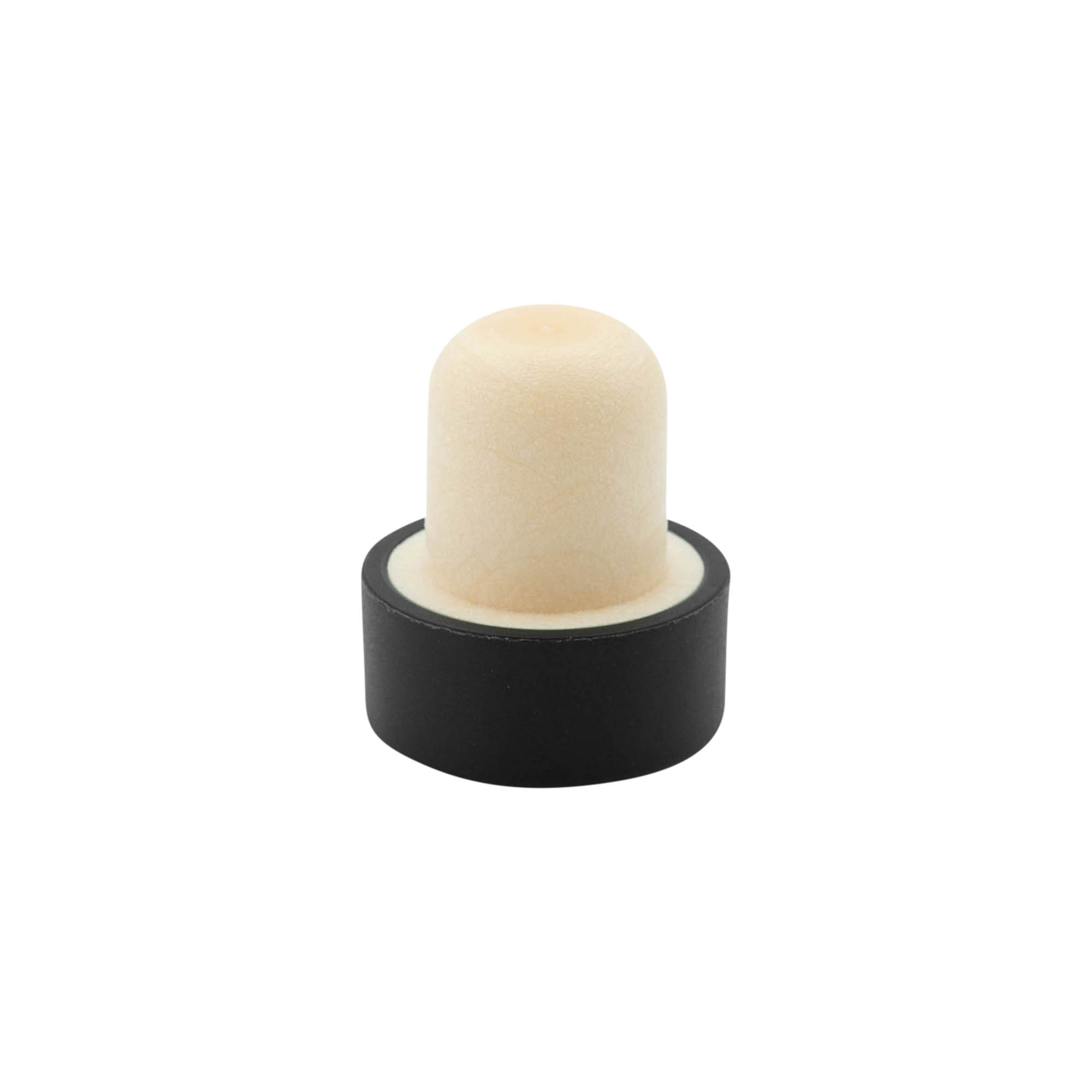 Handle corks 19 mm, plastic, black, for mouth: cork Handle corks 19 mm, plastic, black, for mouth: cork
