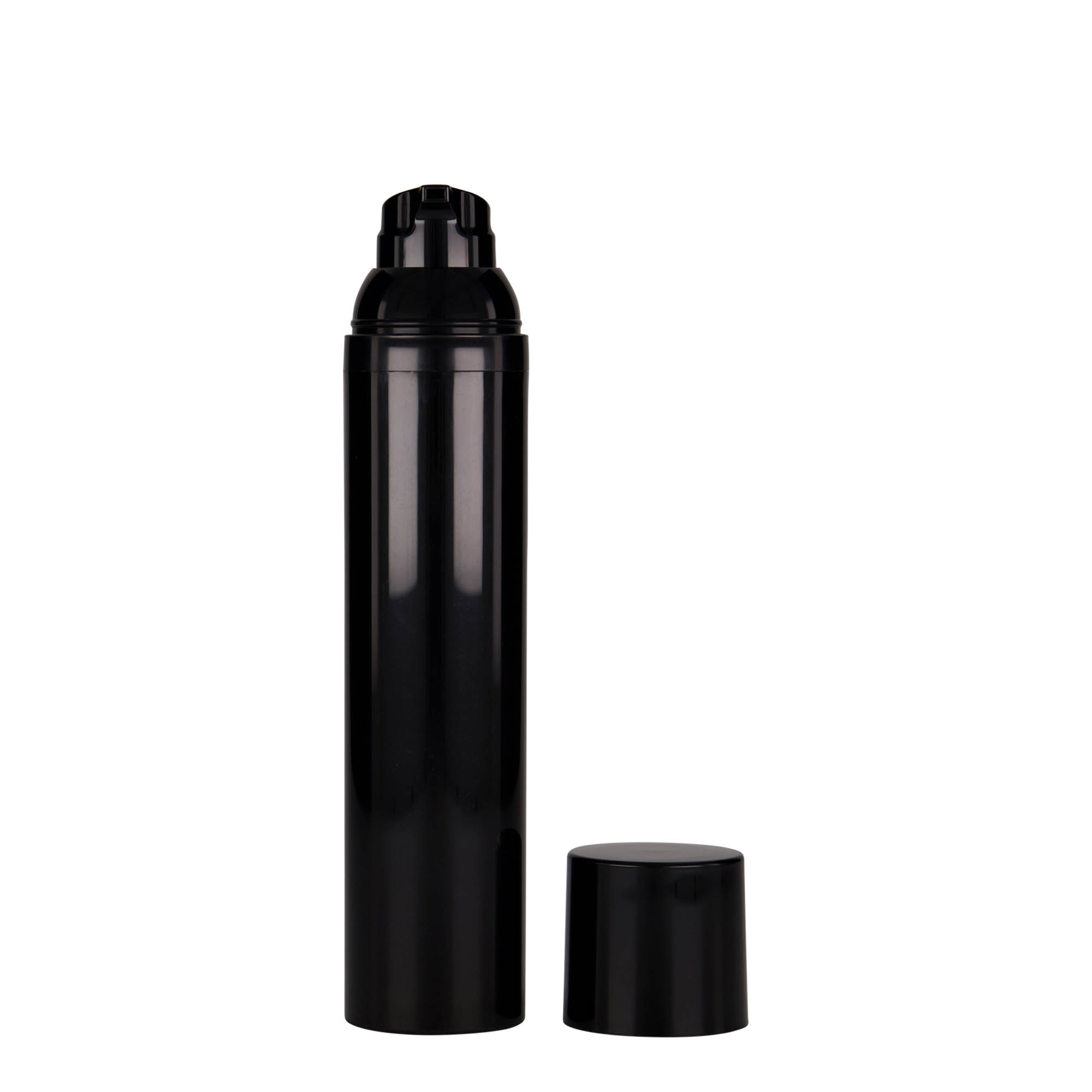 100 ml Airless Dispenser ‘Mezzo’, black PP plastic