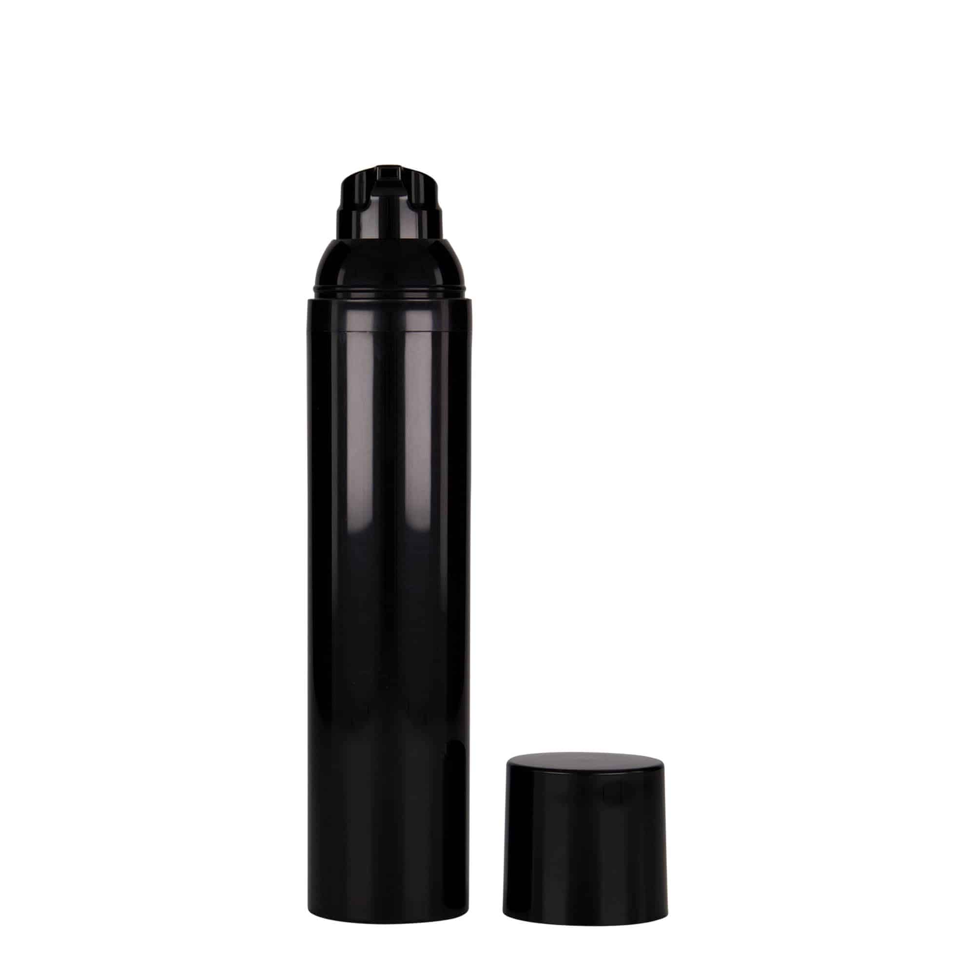 100 ml Airless Dispenser ‘Mezzo’, black PP plastic