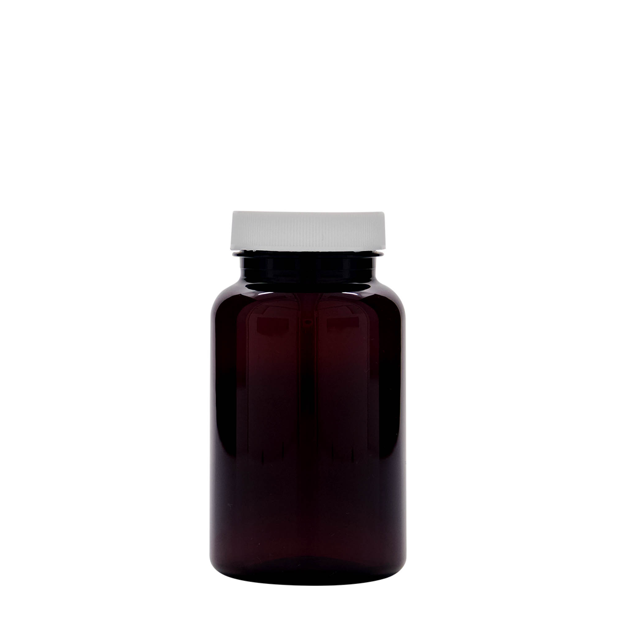 200 ml PET container, plastic, brown, opening: 45/400 200 ml PET container, plastic, brown, opening: 45/400