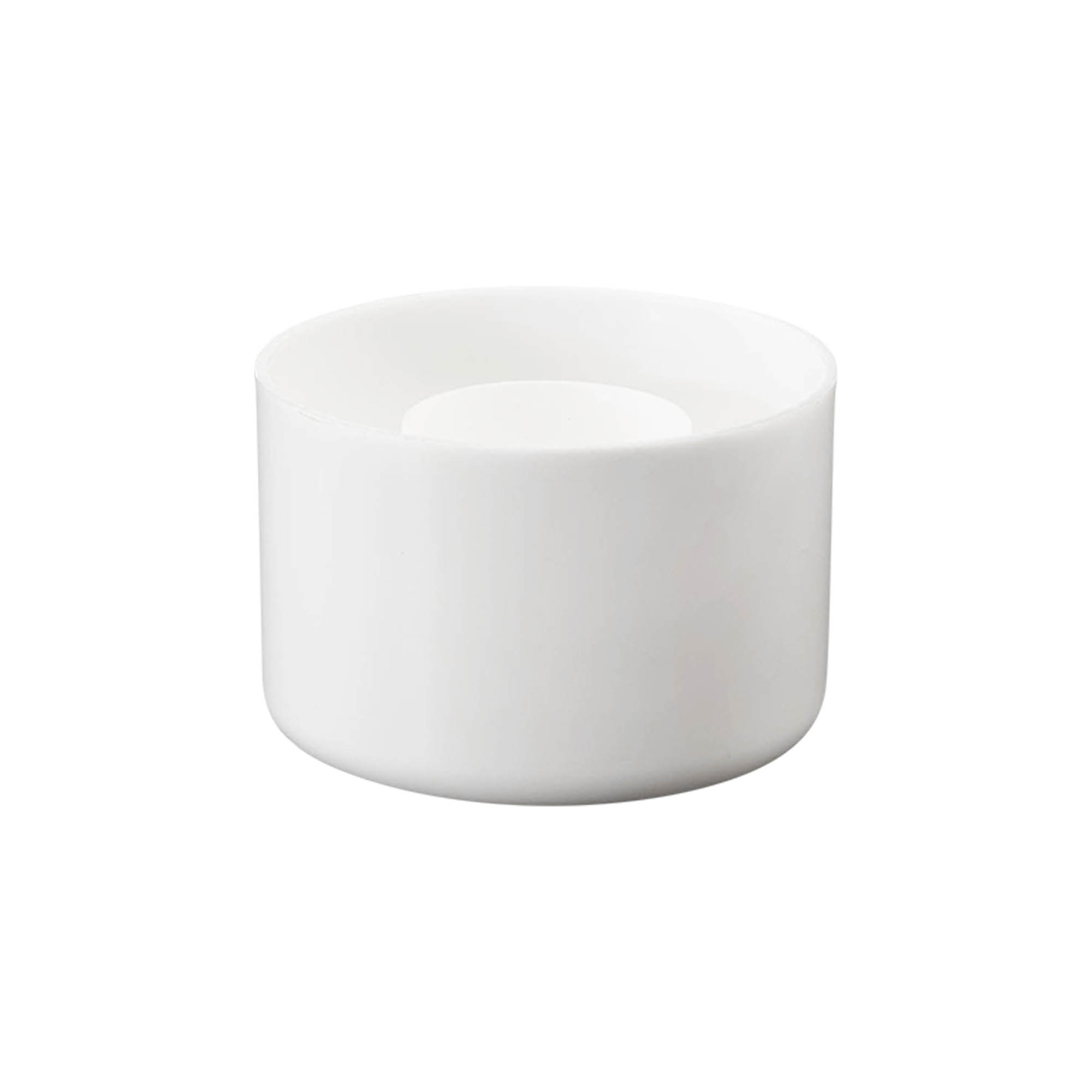 Screw cap for round bottle with syringe insert, PE plastic, white, for opening: GL 22