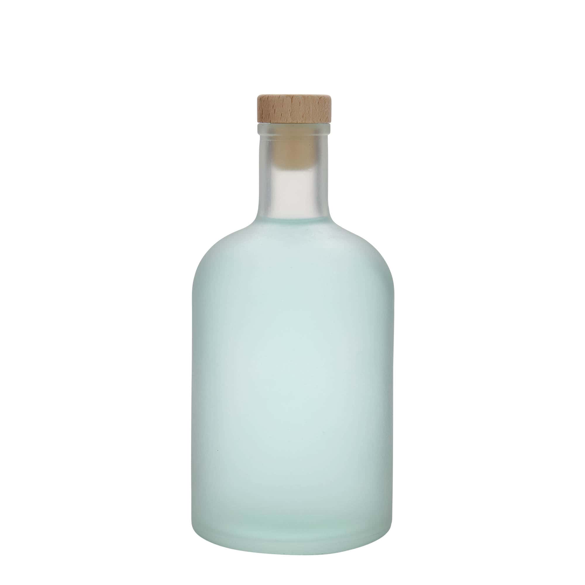 700 ml glass bottle ‘Gerardino’, frosted, opening: cork