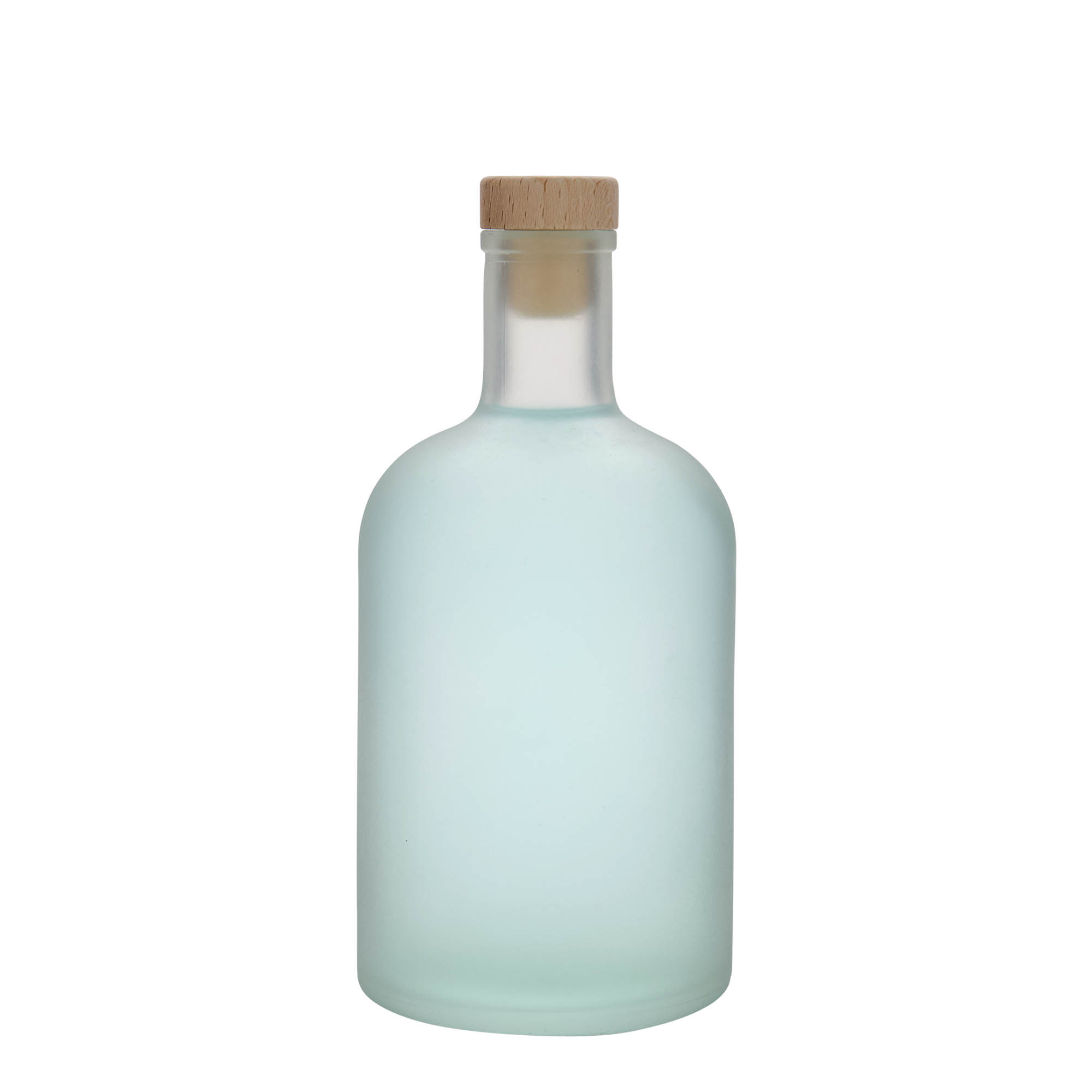 700 ml glass bottle ‘Gerardino’, frosted, opening: cork