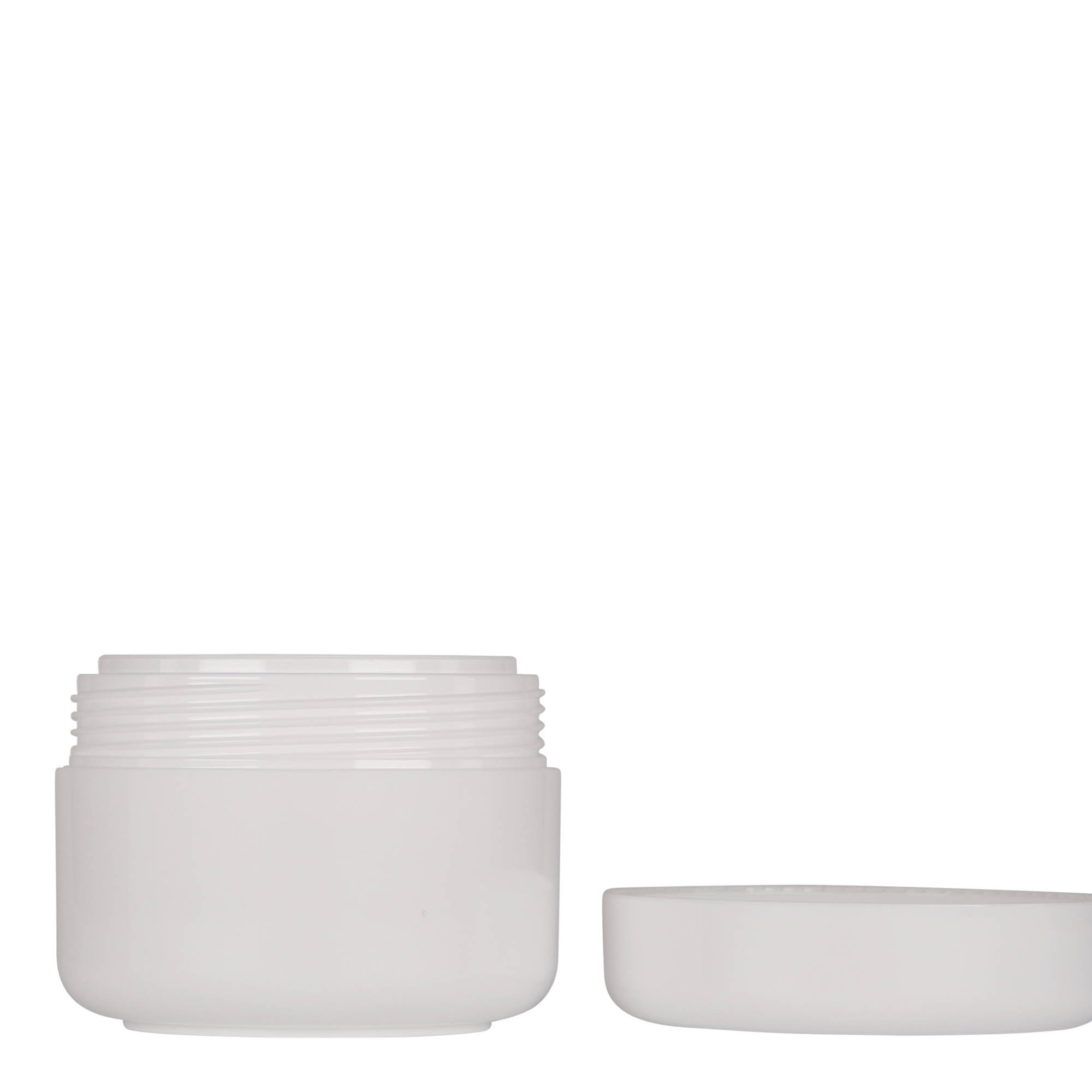 100 ml plastic jar 'Bianca', PP, white, opening: screw cap 100 ml plastic jar 'Bianca', PP, white, opening: screw cap