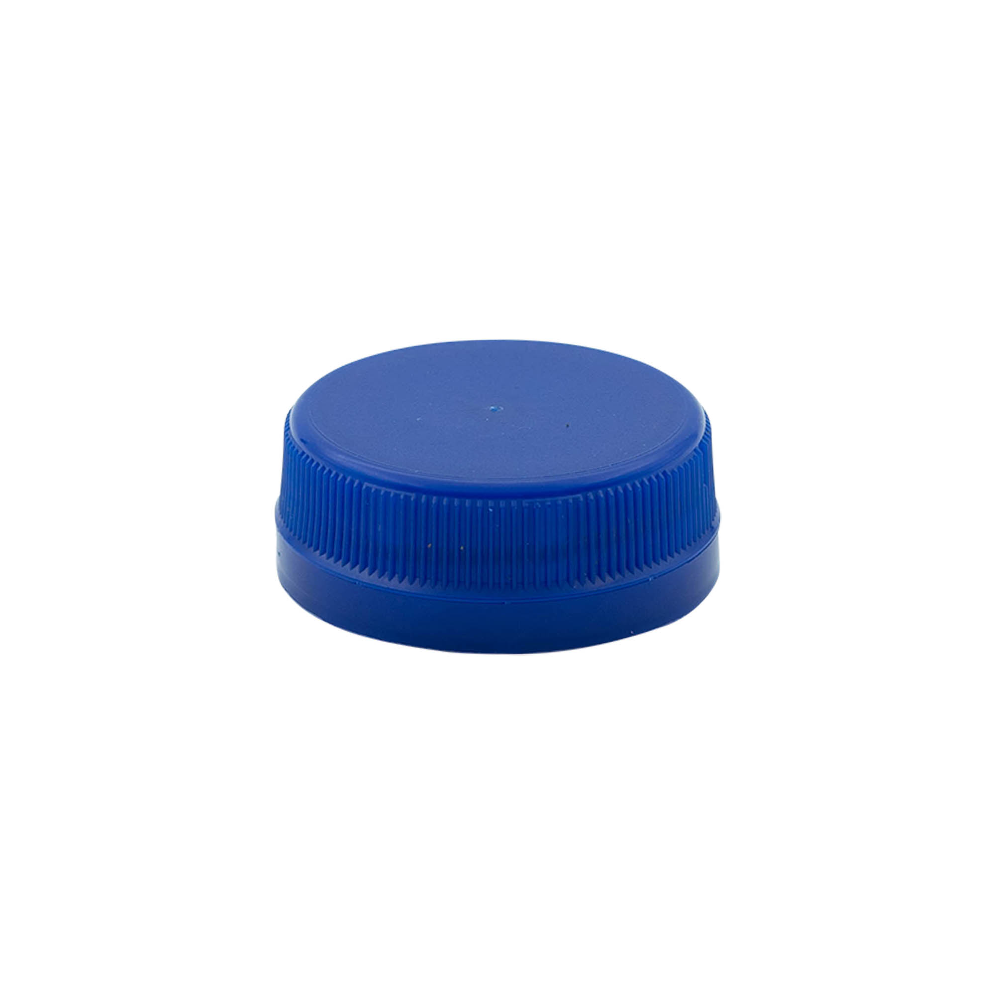 Screw cap two-start thread, PE plastic, blue, for opening: PET 38 mm Screw cap two-start thread, PE plastic, blue, for opening: PET 38 mm