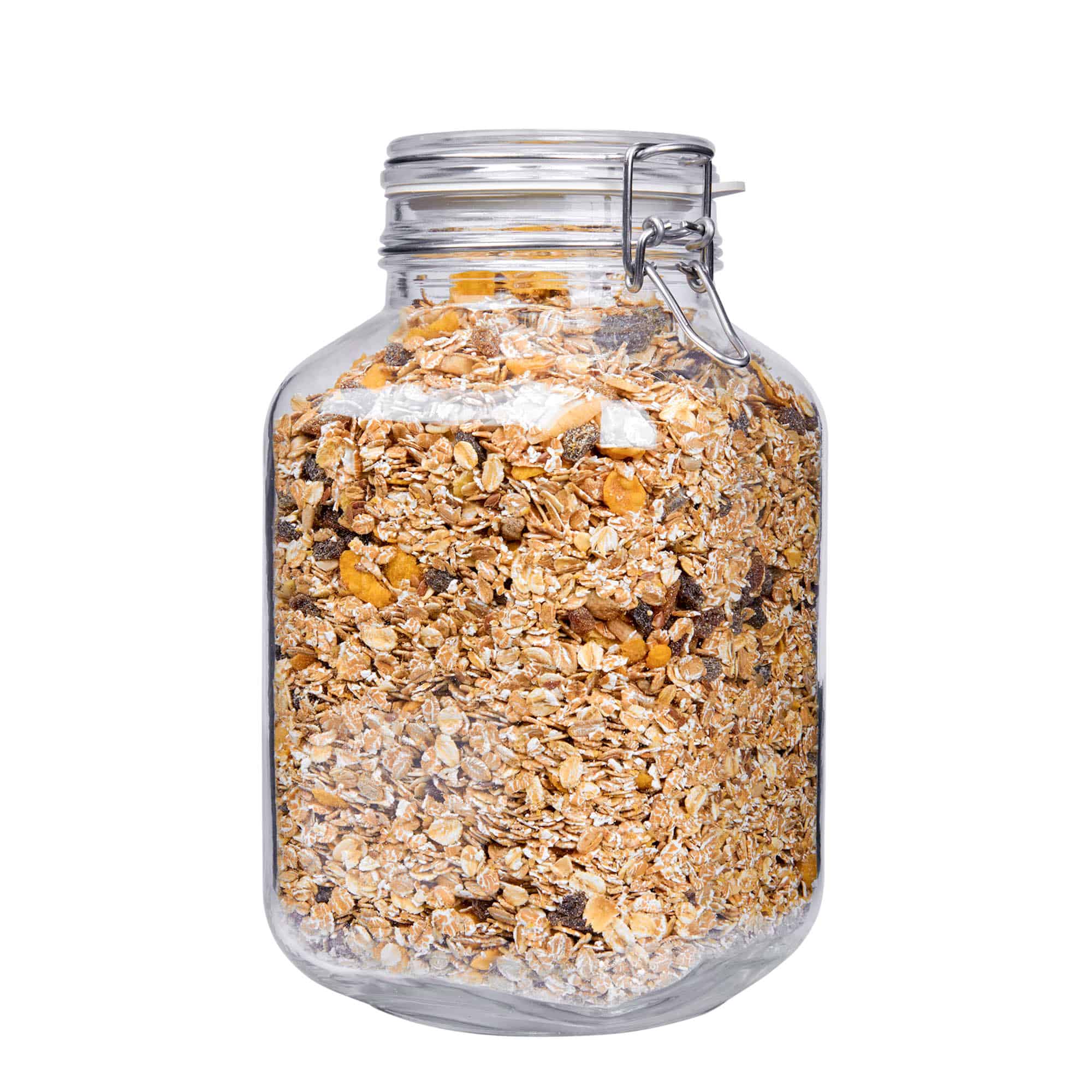 3,000 ml wire bail jar ‘Fido’, square, opening: wire bail closure