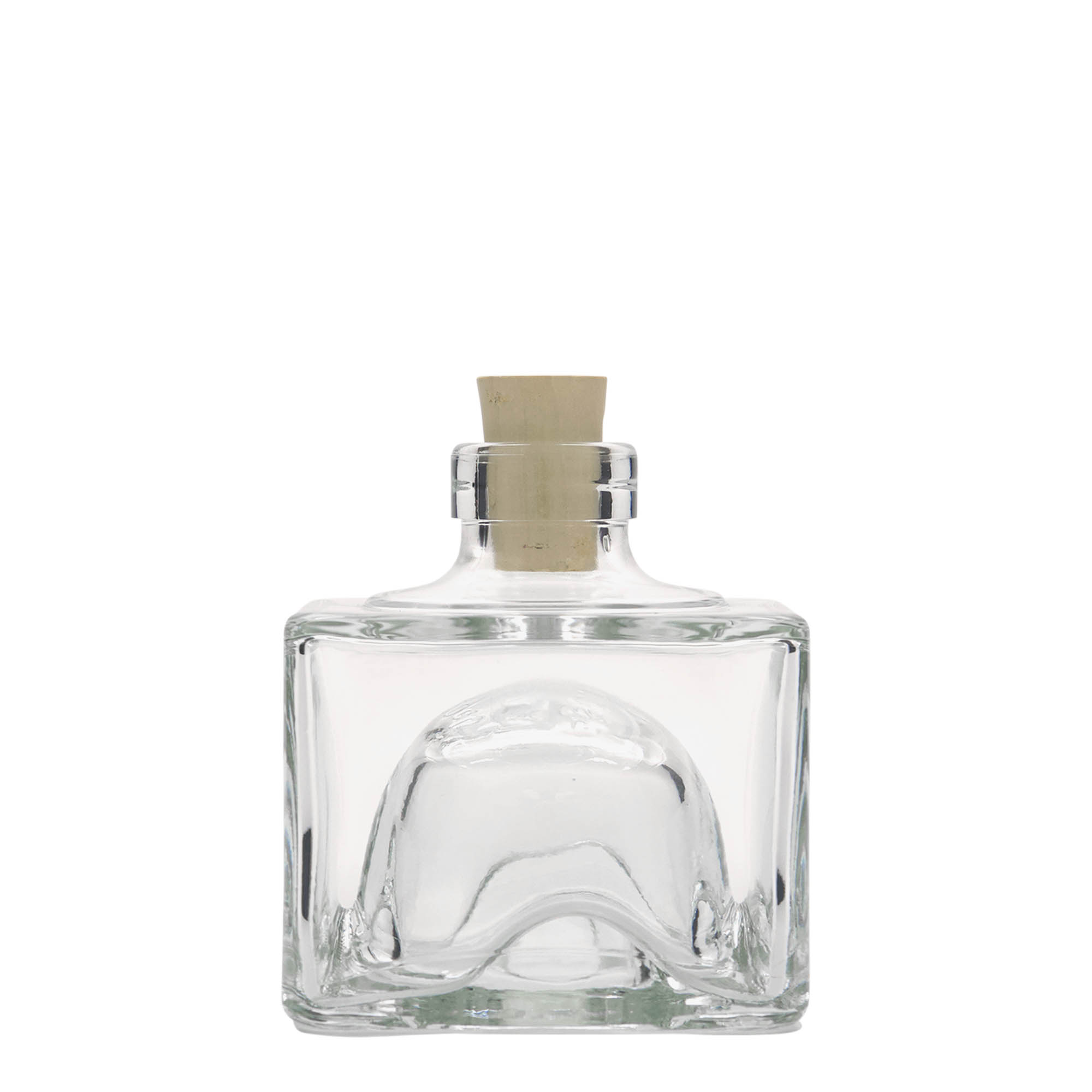 200 ml glass bottle 'Cocolores', square, closure: cork 200 ml glass bottle 'Cocolores', square, closure: cork