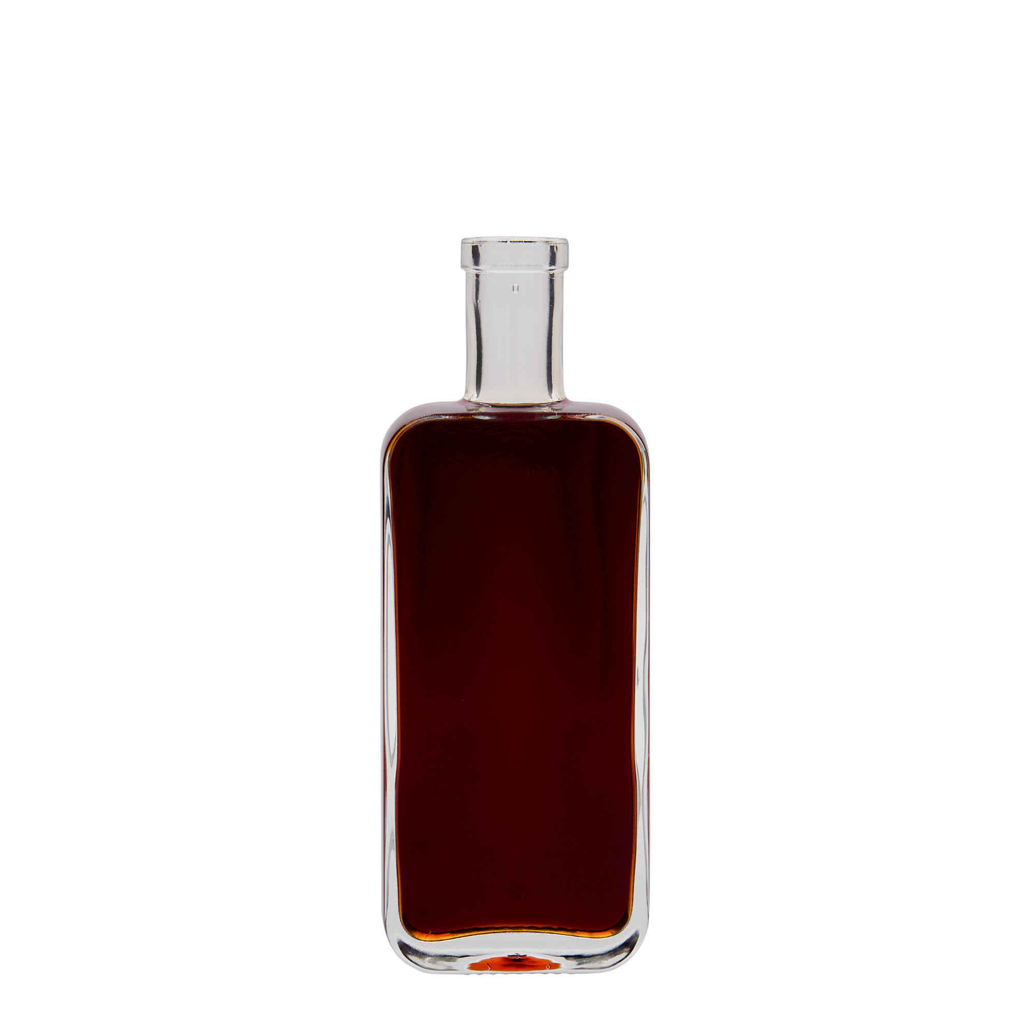 200 ml glass bottle 'Nice', rectangular, opening: cork