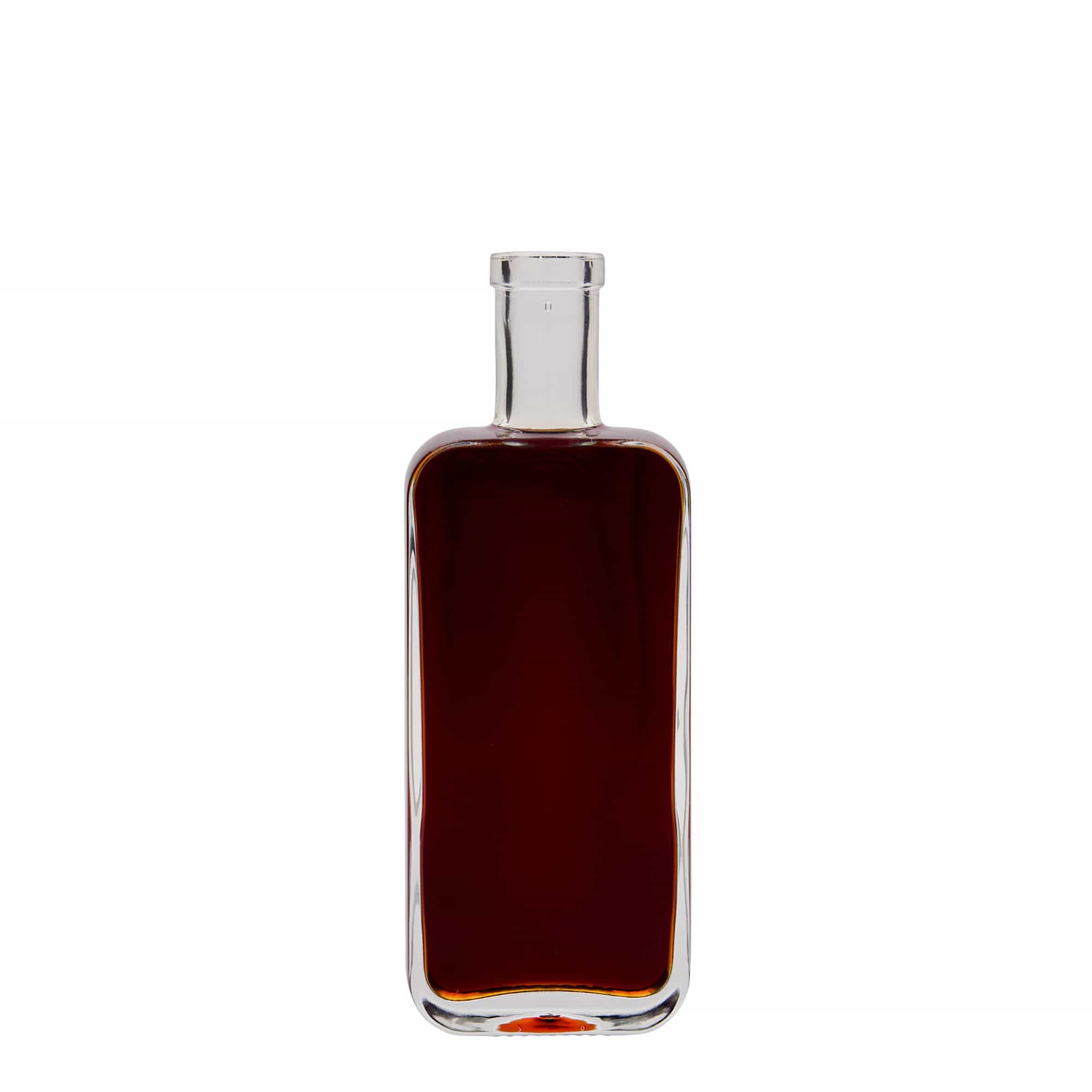 200 ml glass bottle ‘Nice’, rectangular, opening: cork