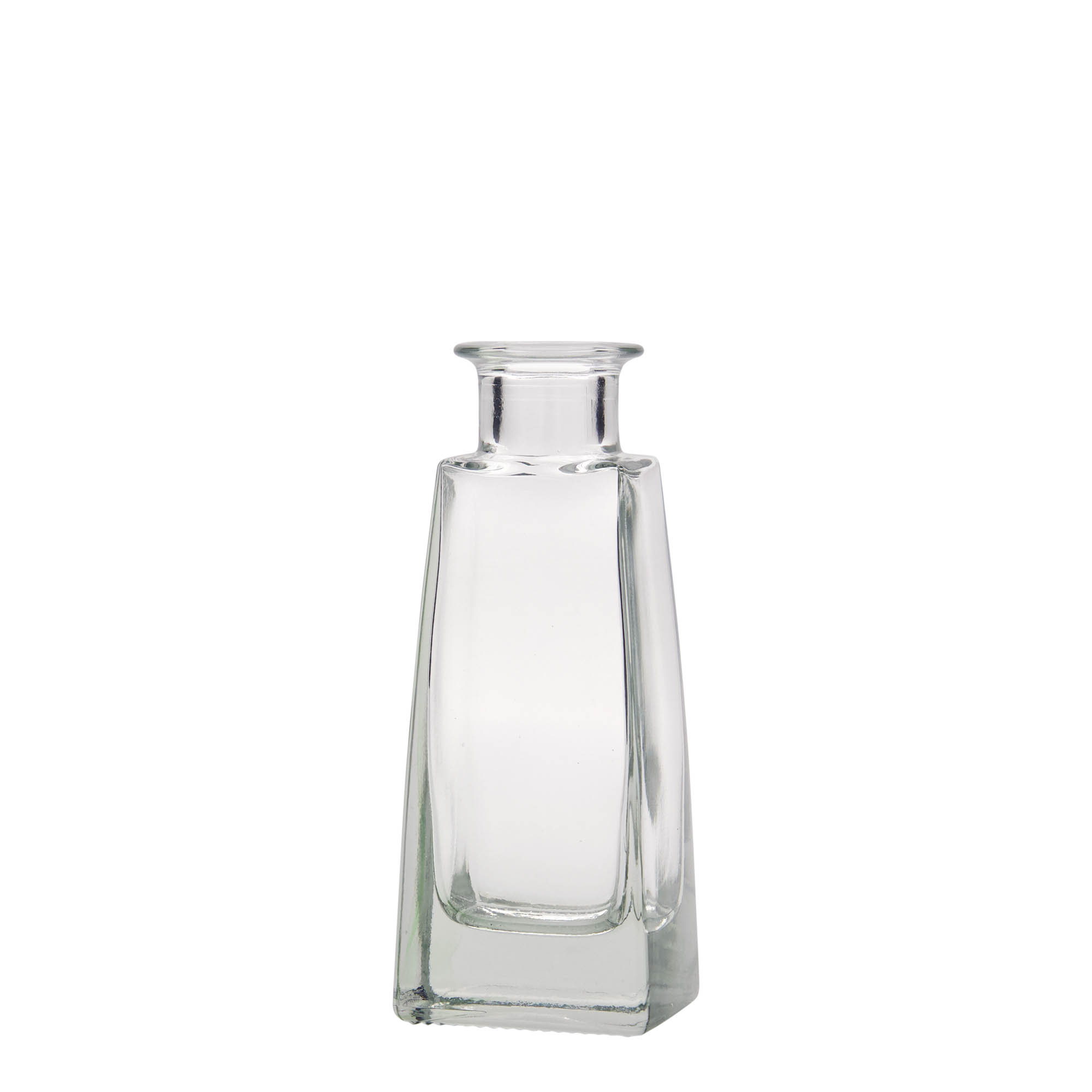 100 ml glass bottle 'Timmy', rectangular, opening: cork