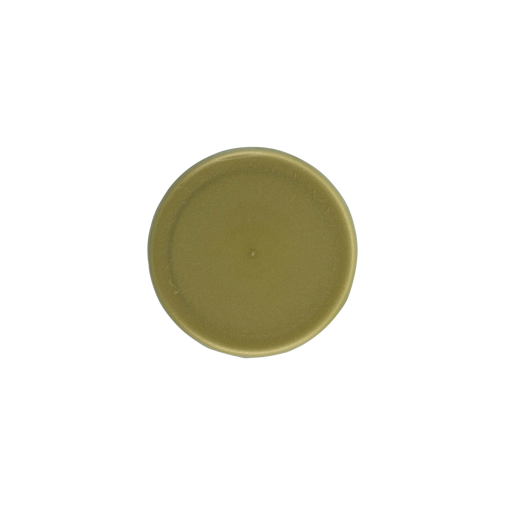 Slip lid for narrow-neck ceramic pot, HDPE plastic, gold