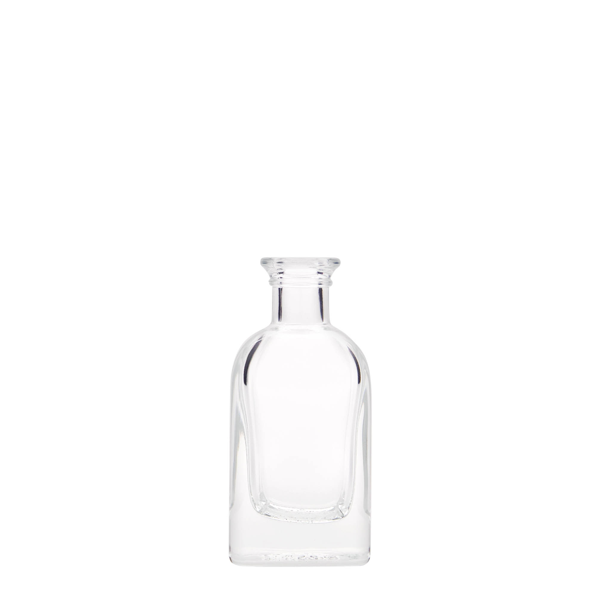40 ml glass bottle Apothecary Carré, square, opening: cork