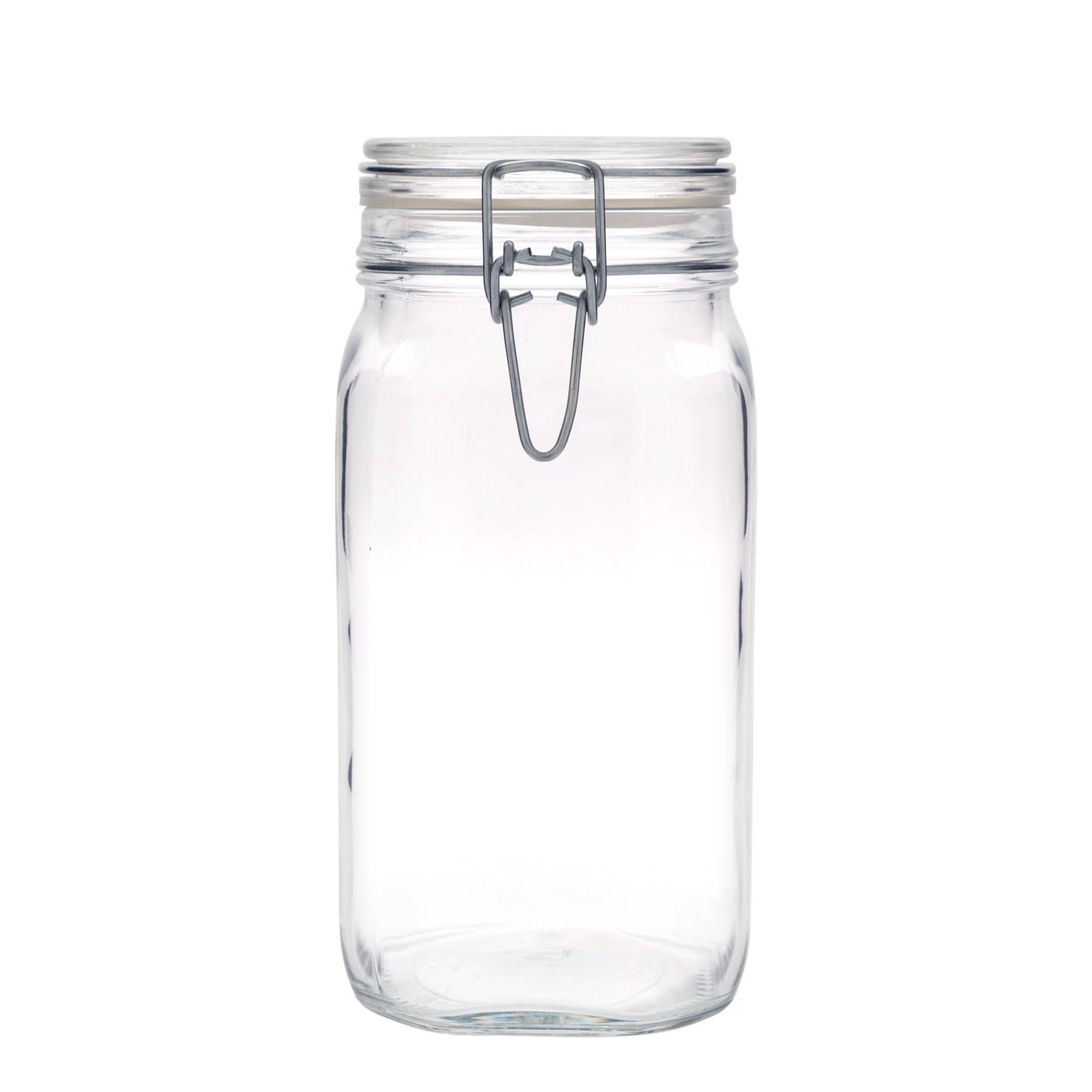 1,500 ml wire bail jar ‘Fido’, square, opening: wire bail closure