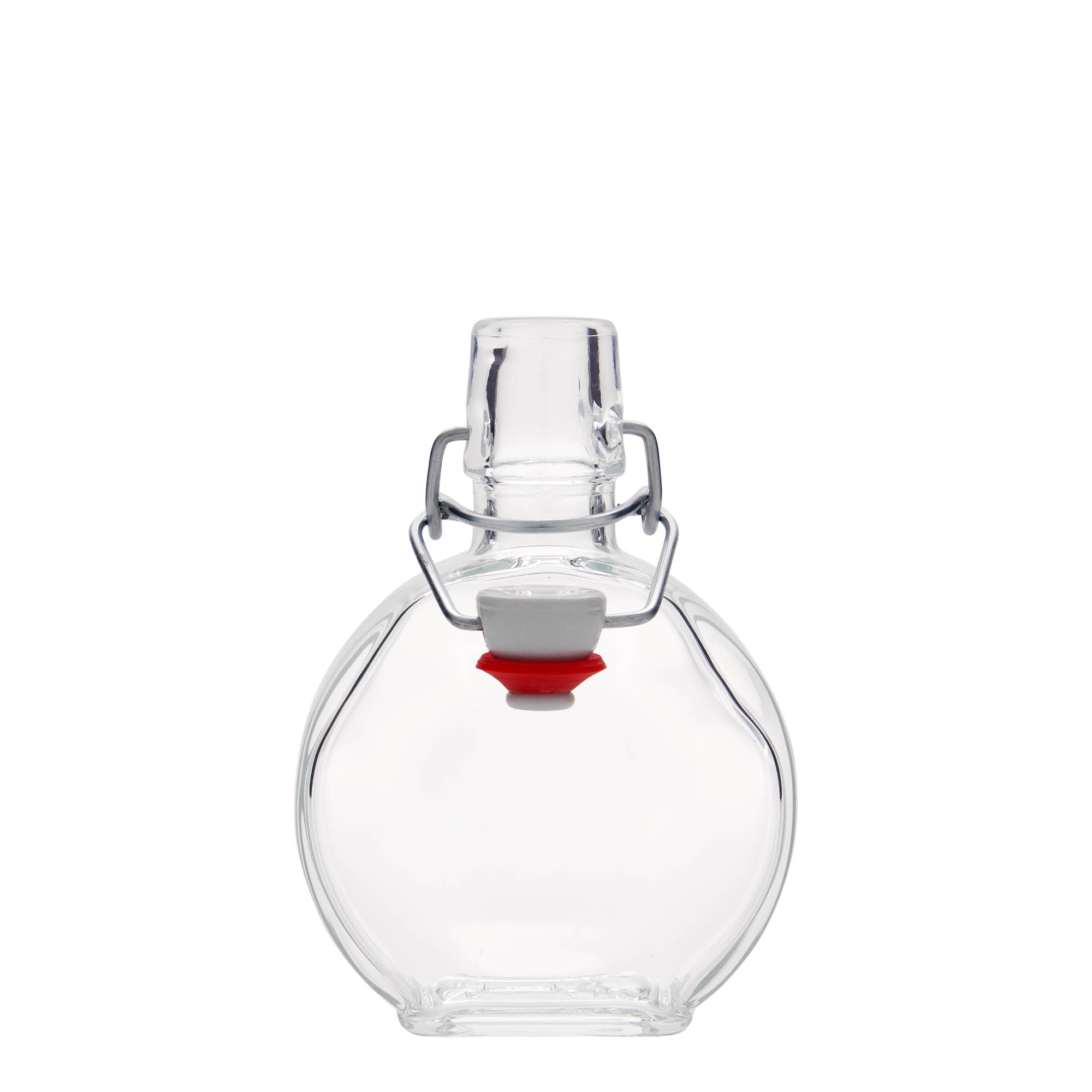 200 ml glass bottle 'Sensatione', rectangular, opening: swing top closure